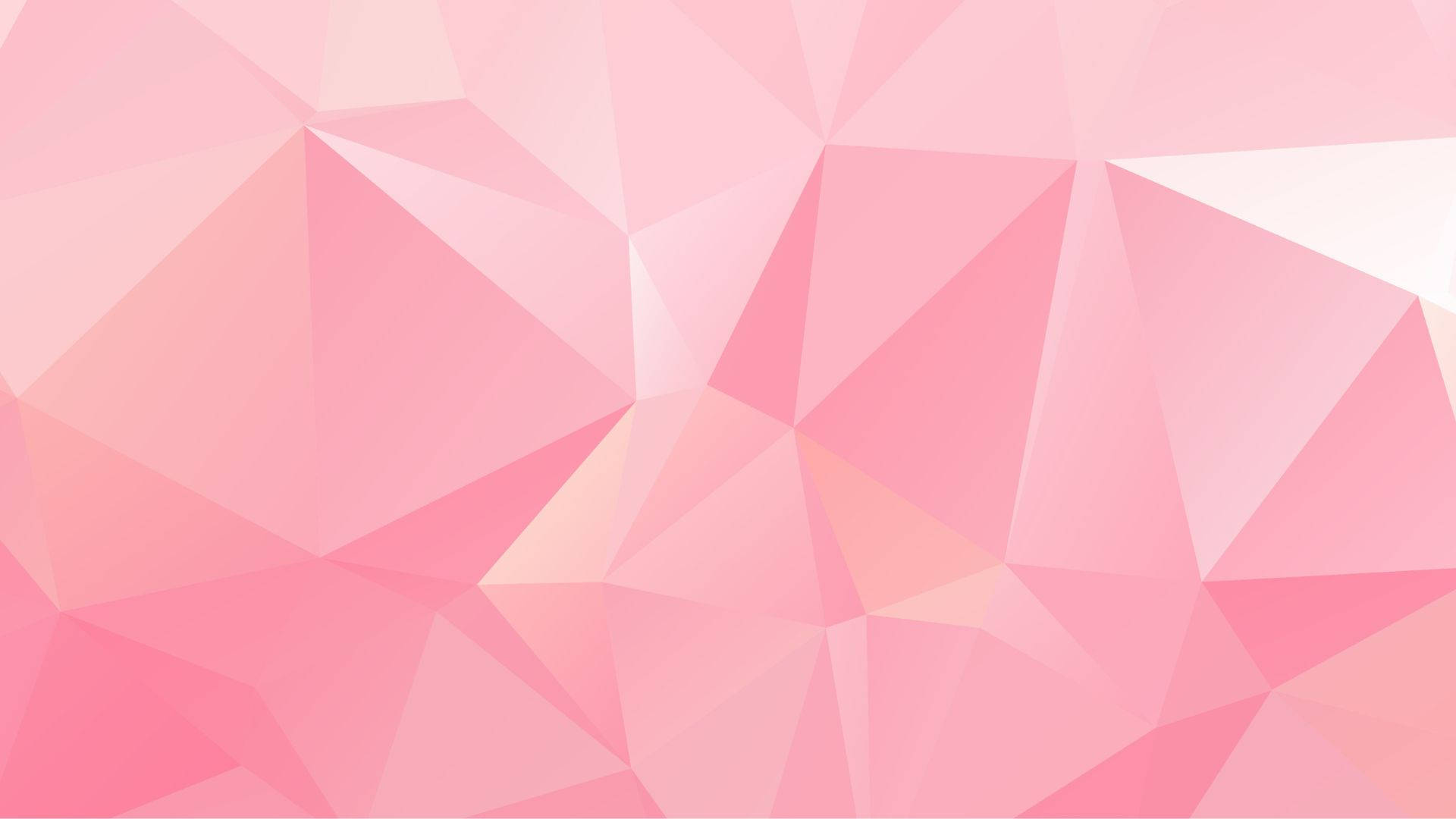 baby pink, geometric art, low-poly triangular facets, Full HD Desktop Wallpaper