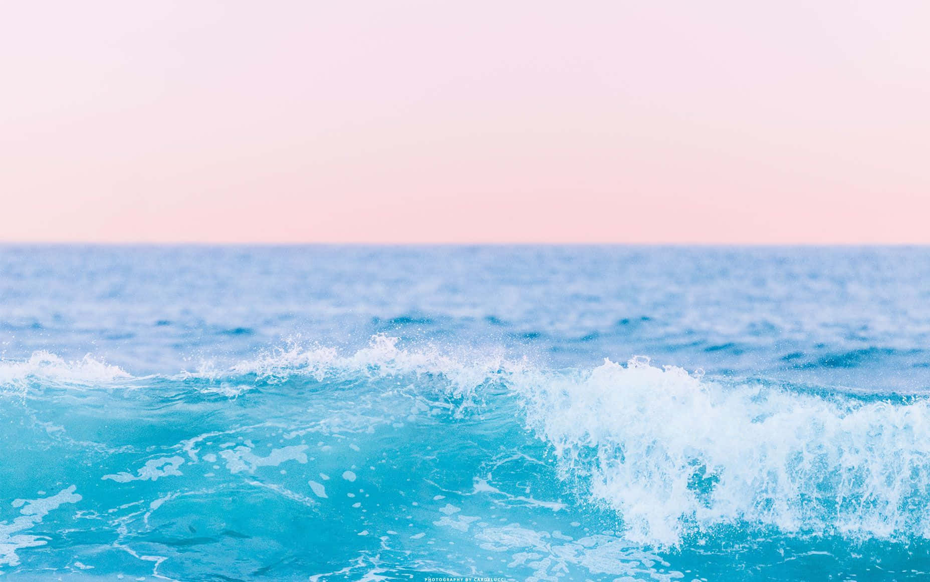 sunset, beach, turquoise ocean wave, HD Desktop Wallpaper