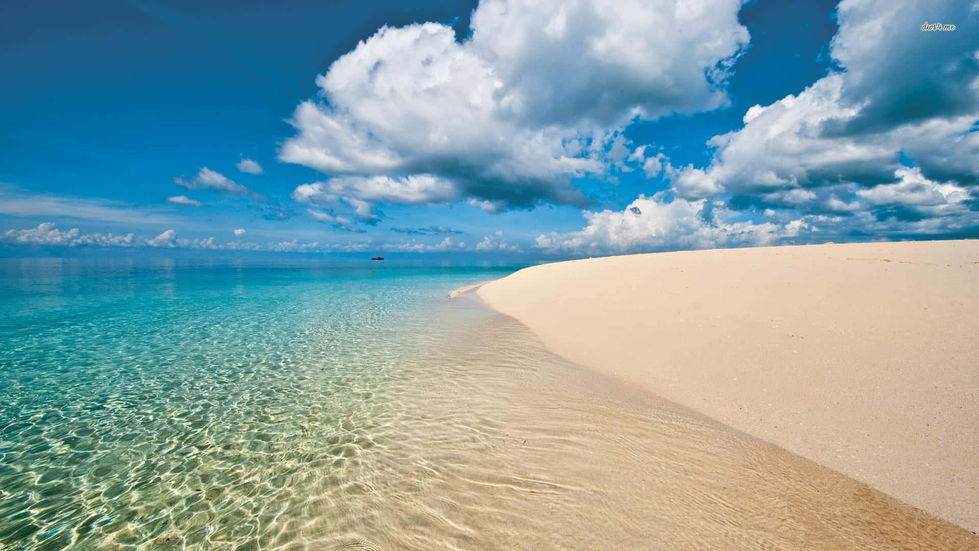Aesthetic Beach Laptop, sandy beach, turquoise waters, Full HD Desktop Wallpaper