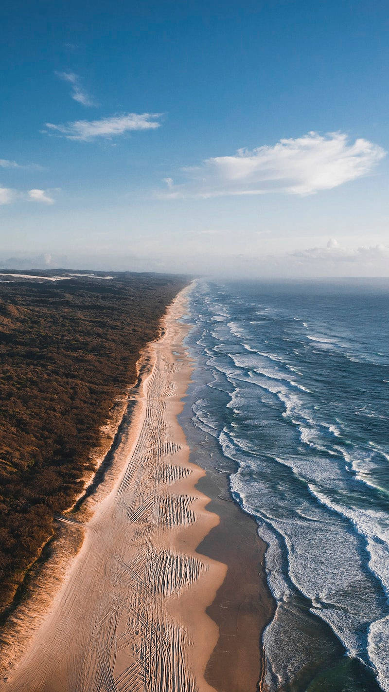 Black Aesthetic iPhone Beach Land, sandy beach, brown dunes, HD Phone Wallpaper