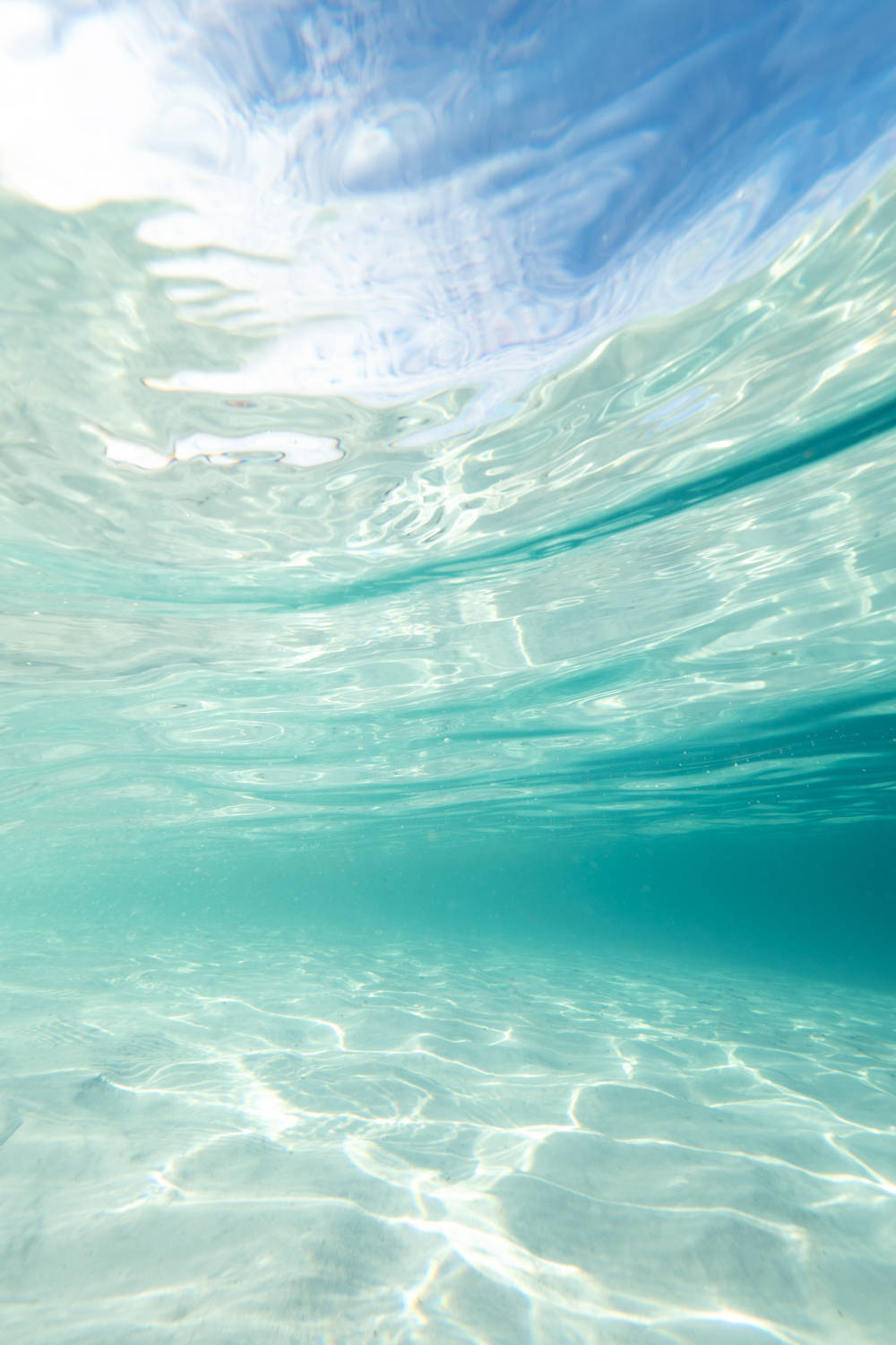 Aesthetic Beach, underwater, clear turquoise water, HD Phone Wallpaper