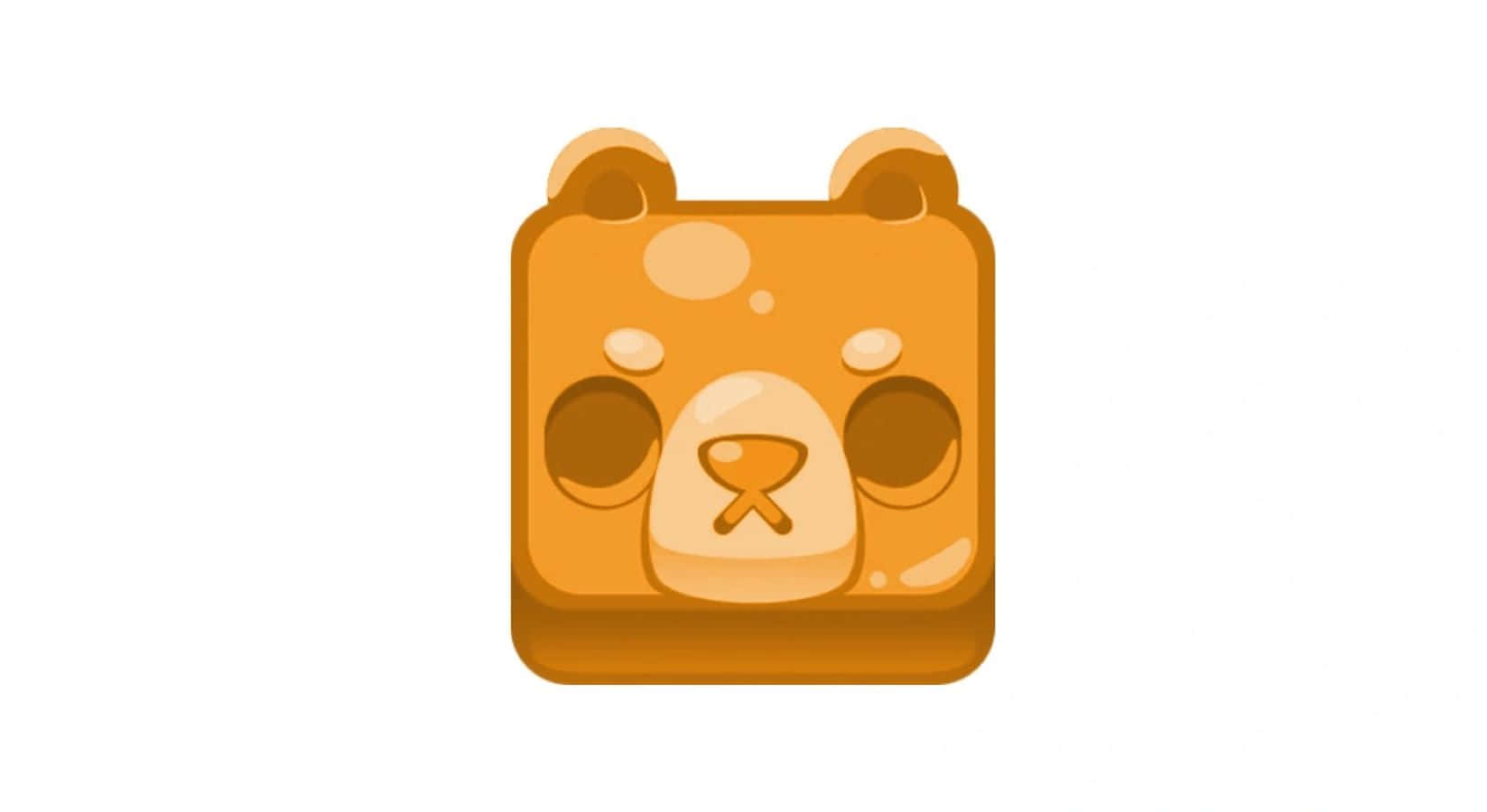 cute bear, cartoon bear face, round eyes, HD Desktop Wallpaper