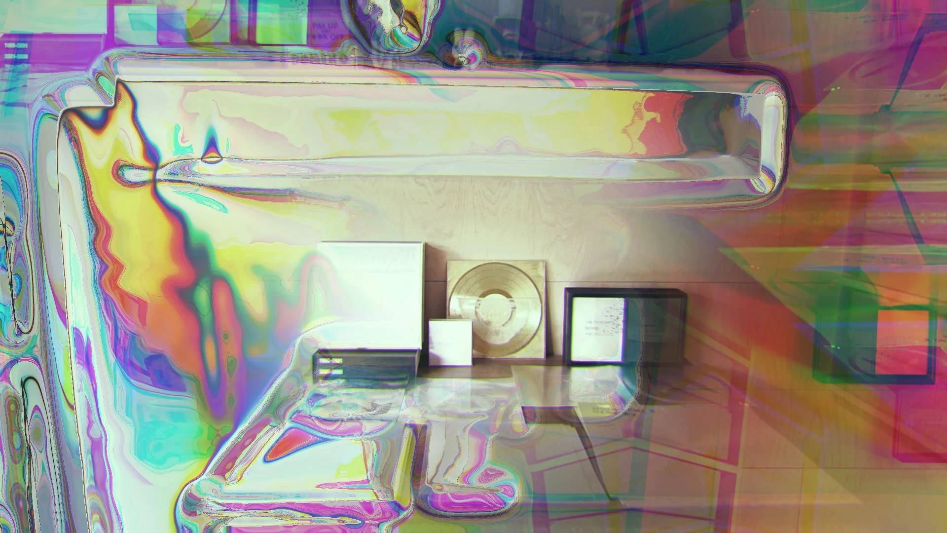 weirdcore, bedroom, distorted, Full HD Desktop Wallpaper