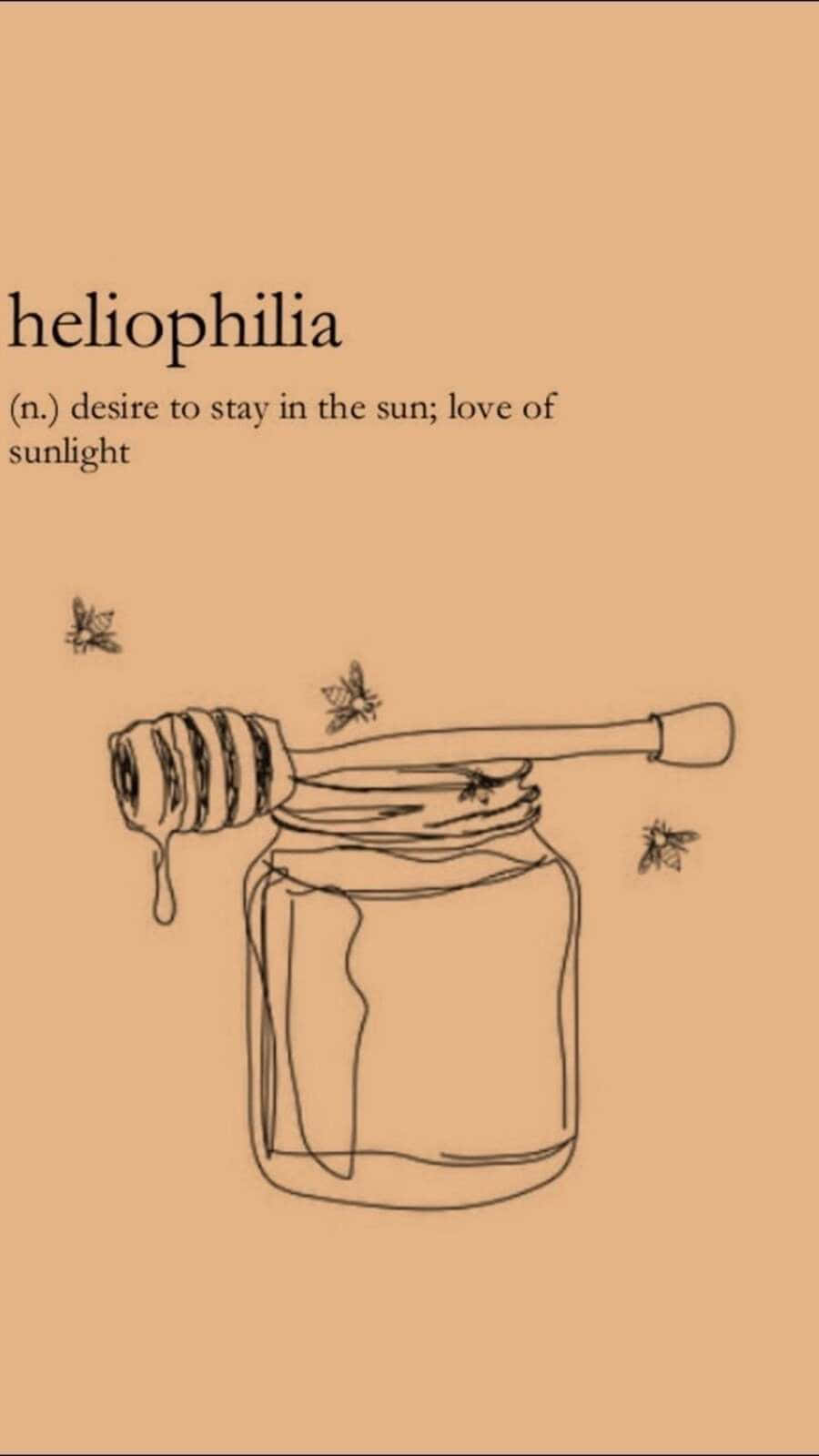 Aesthetic Bee, honey jar, dipper, HD Phone Wallpaper