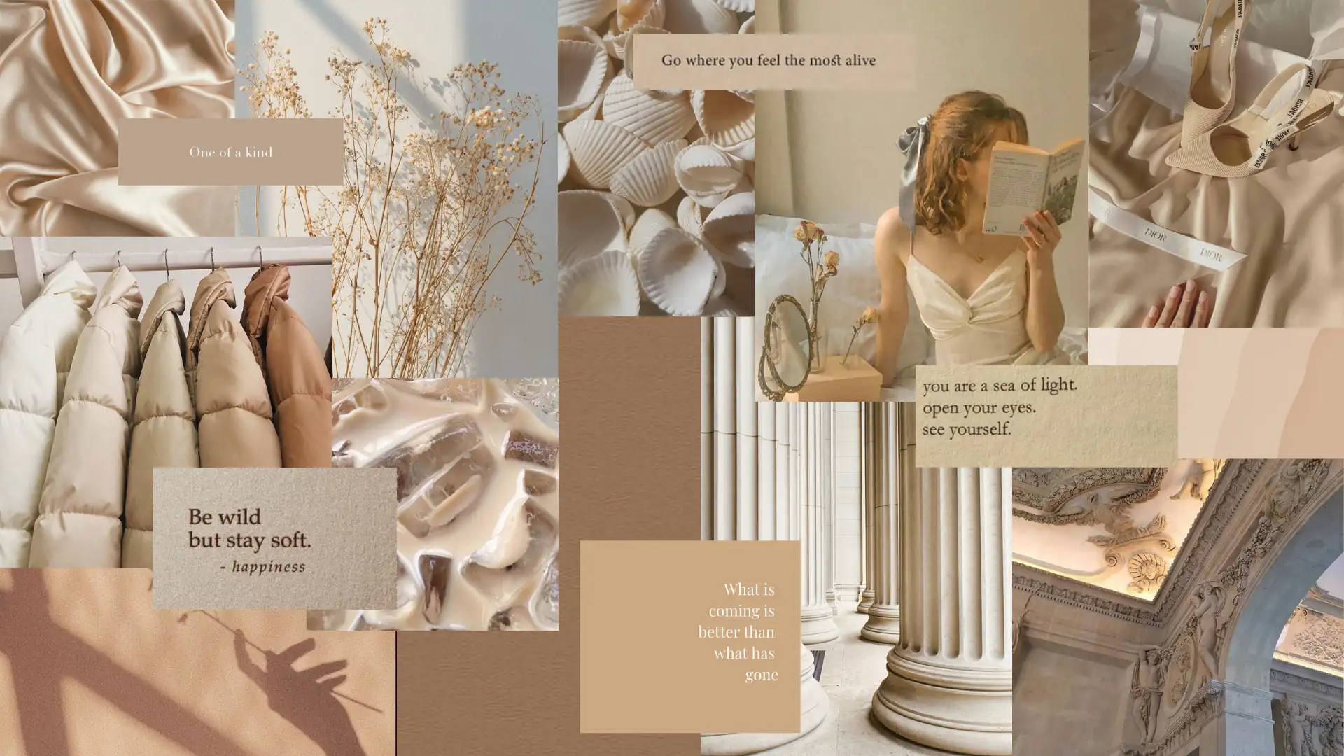 beige aesthetic, laptop background, luxury textiles, Full HD Desktop Wallpaper