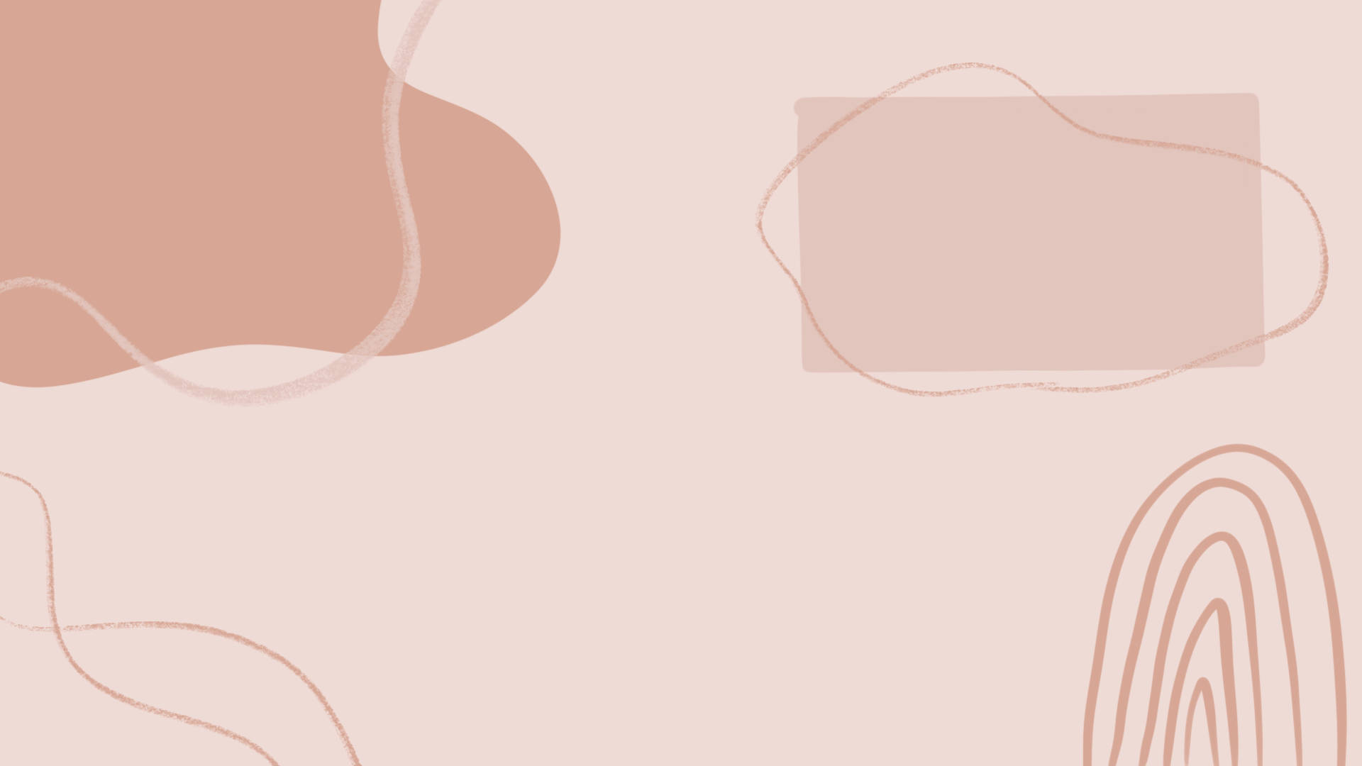 abstract beige aesthetic, muted peach tones, pastel background, Full HD Desktop Wallpaper