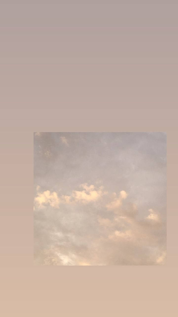 Aesthetic Beige, fluffy clouds, pastel clouds, HD Phone Wallpaper