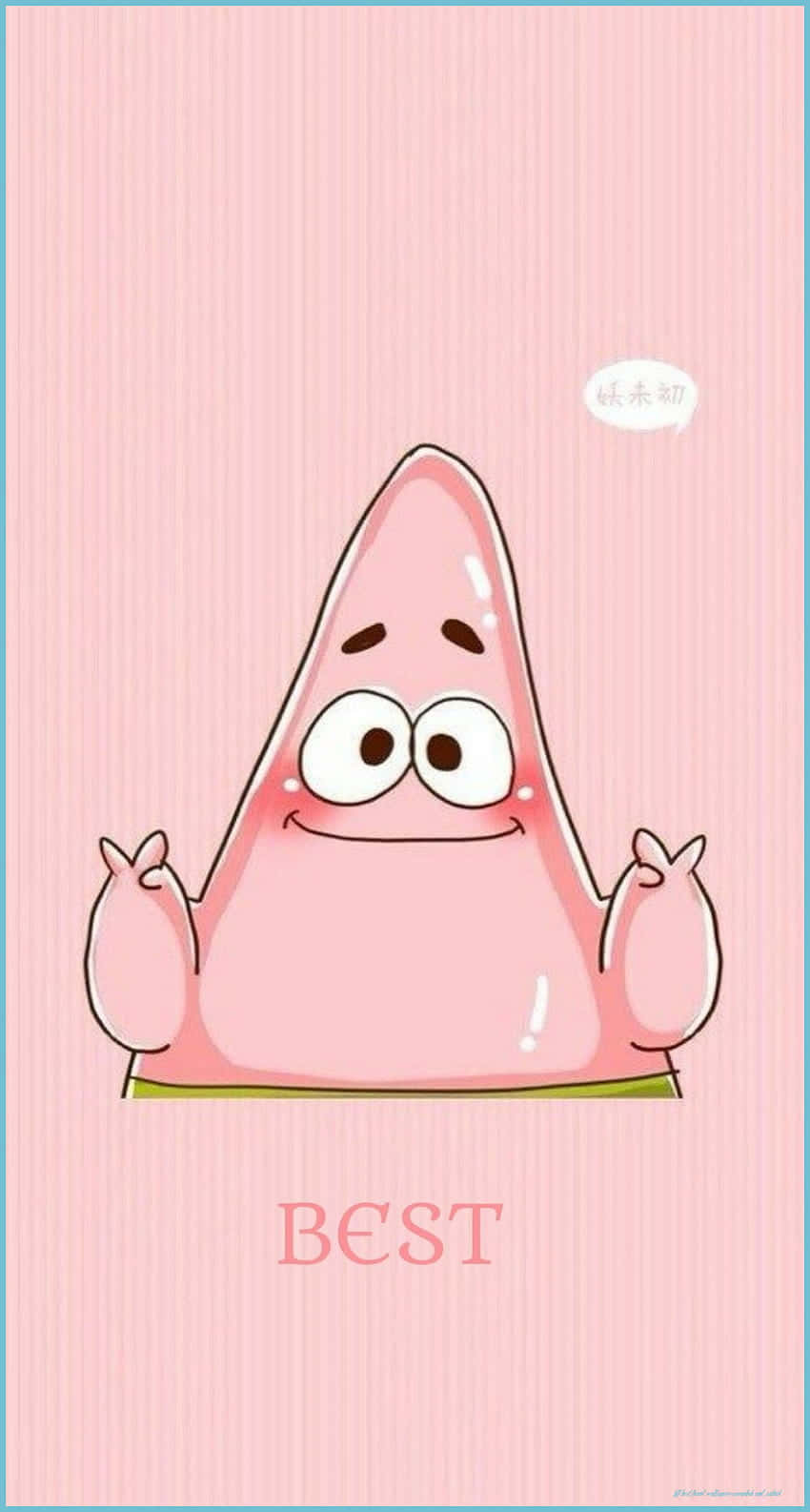 pink starfish character, big eyes, smile, HD Phone Wallpaper