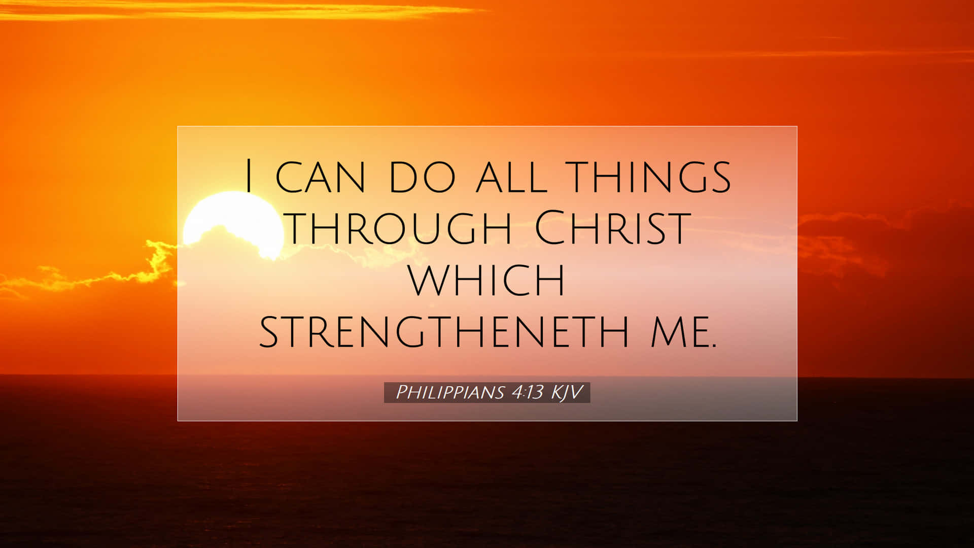sunset, ocean, scripture text overlay, Full HD Desktop Wallpaper