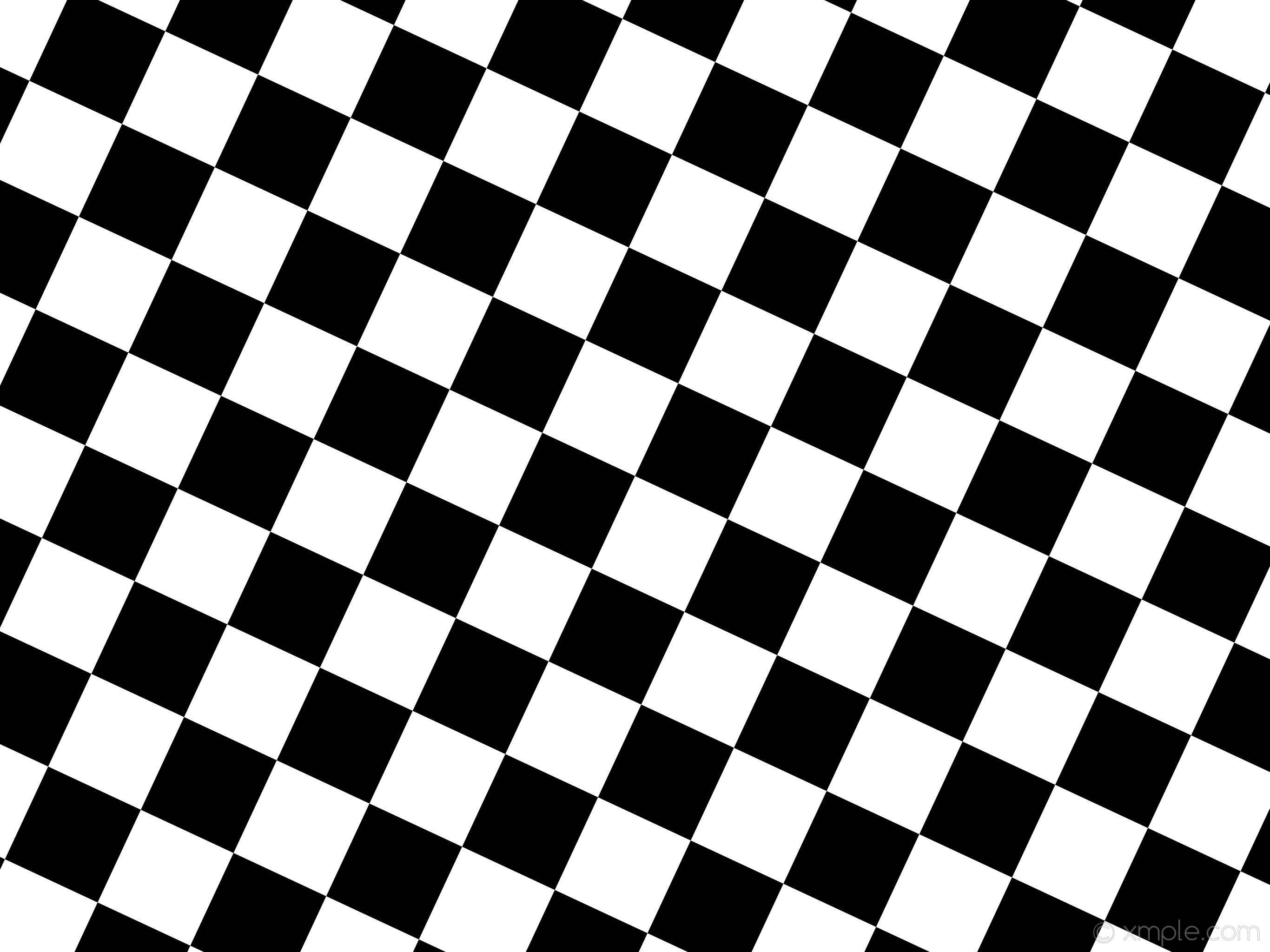 black and white aesthetic, diagonal checkered pattern, diamond-shaped tiles, 2K Desktop Wallpaper