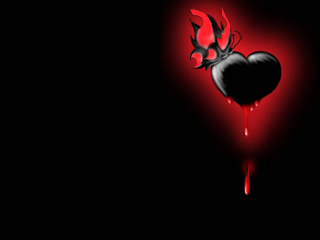 Aesthetic Black Heart
