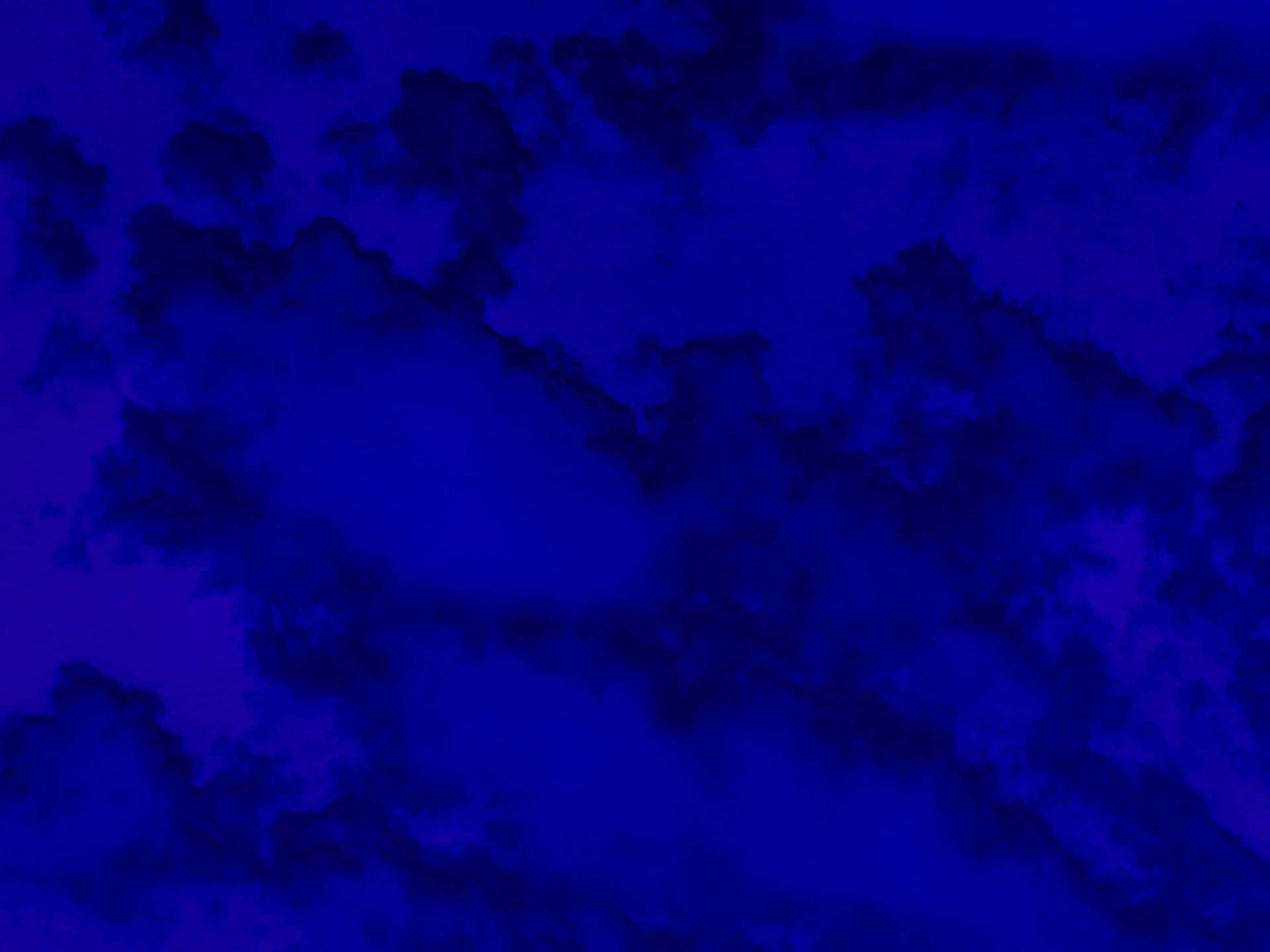 Aesthetic Blue Grunge, swirling dark and vibrant blue clouds, dramatic sky, Full HD Desktop Wallpaper