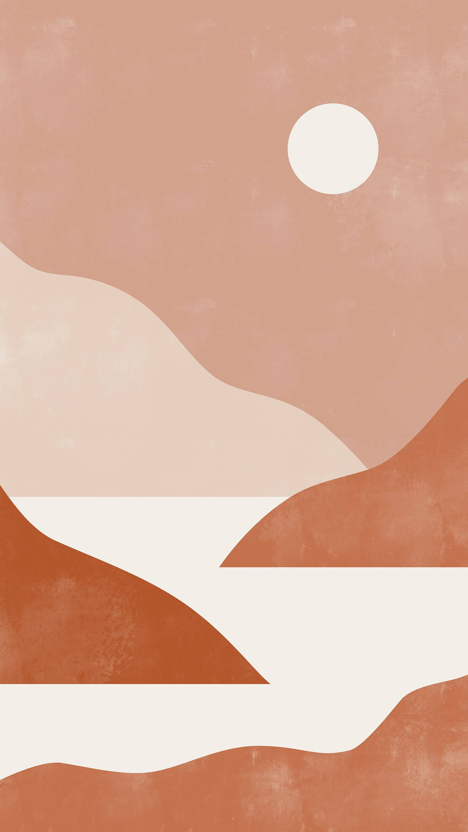 aesthetic boho, coral dunes, terracotta hills, 2K Phone Wallpaper