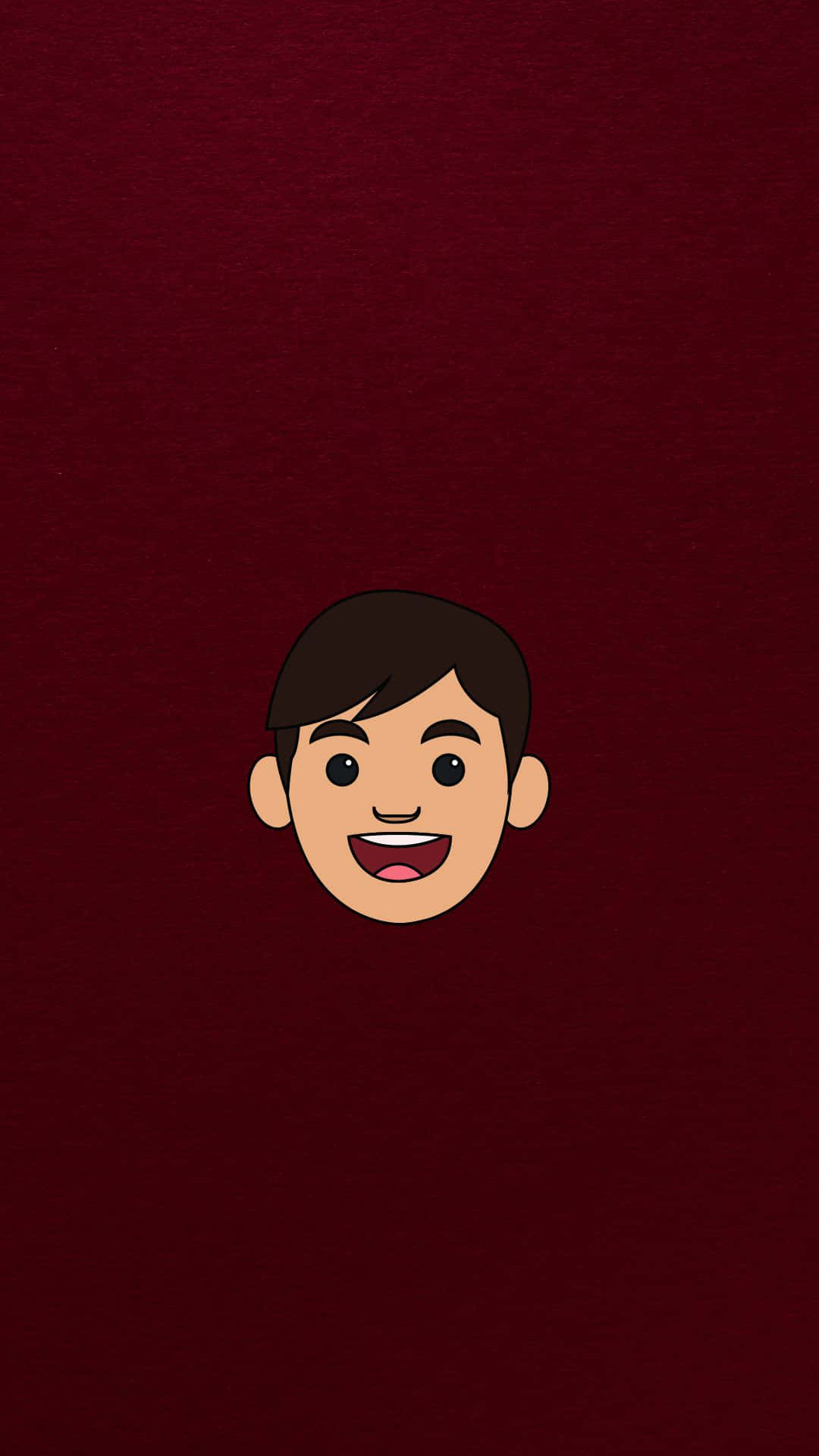 dark red, handsome boy, cartoon, Full HD Phone Wallpaper