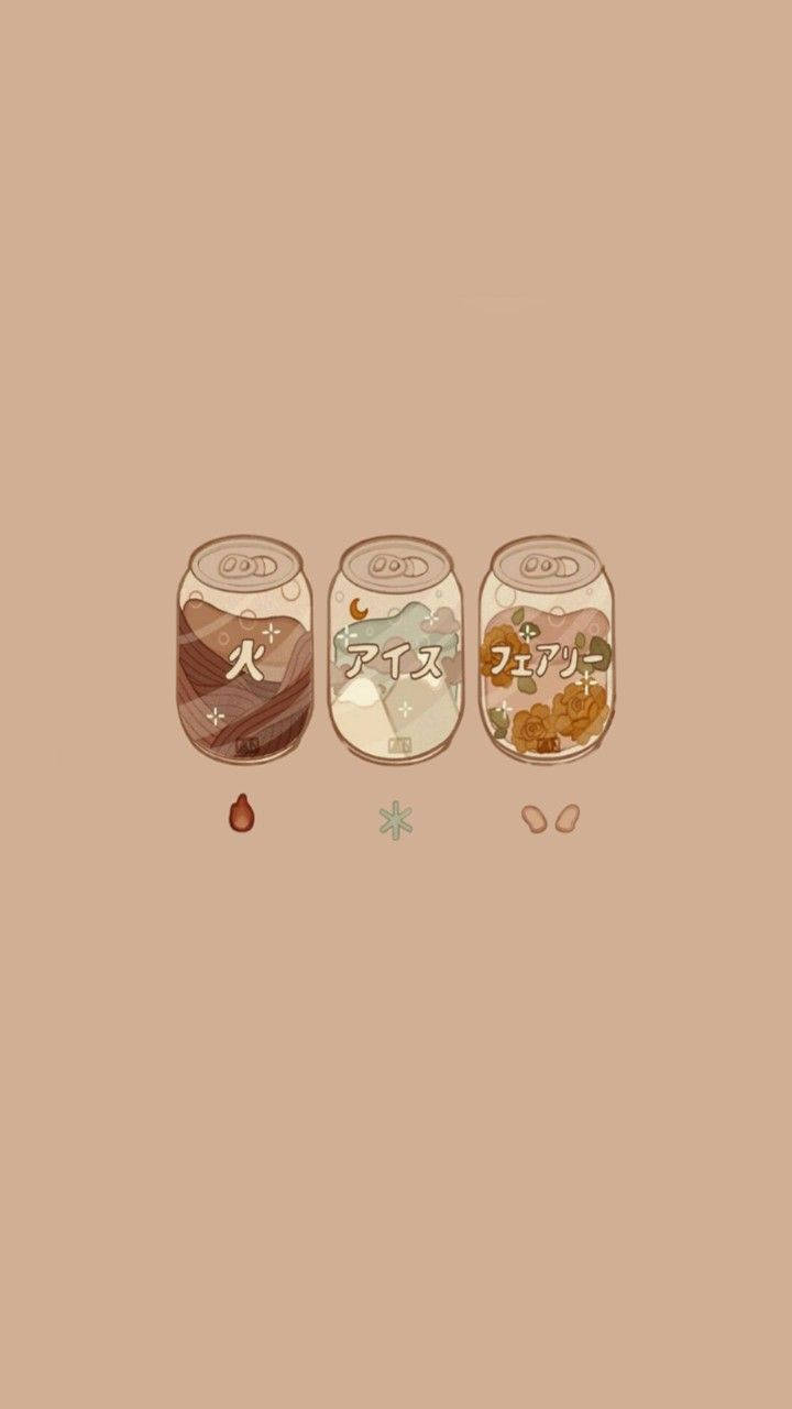 Aesthetic Brown, fire ice, fairy, HD Phone Wallpaper