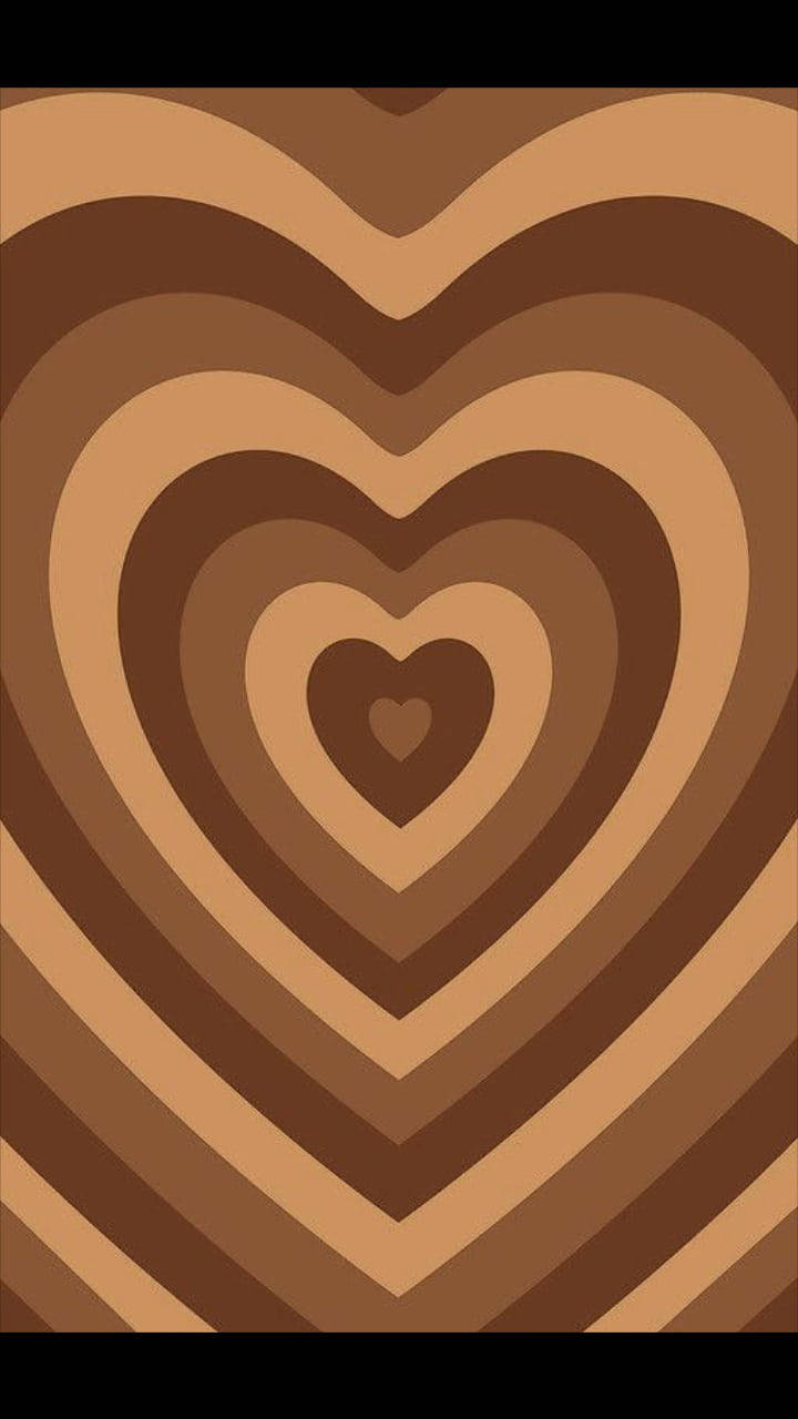 Aesthetic Brown, heart, warm brown tones, HD Phone Wallpaper