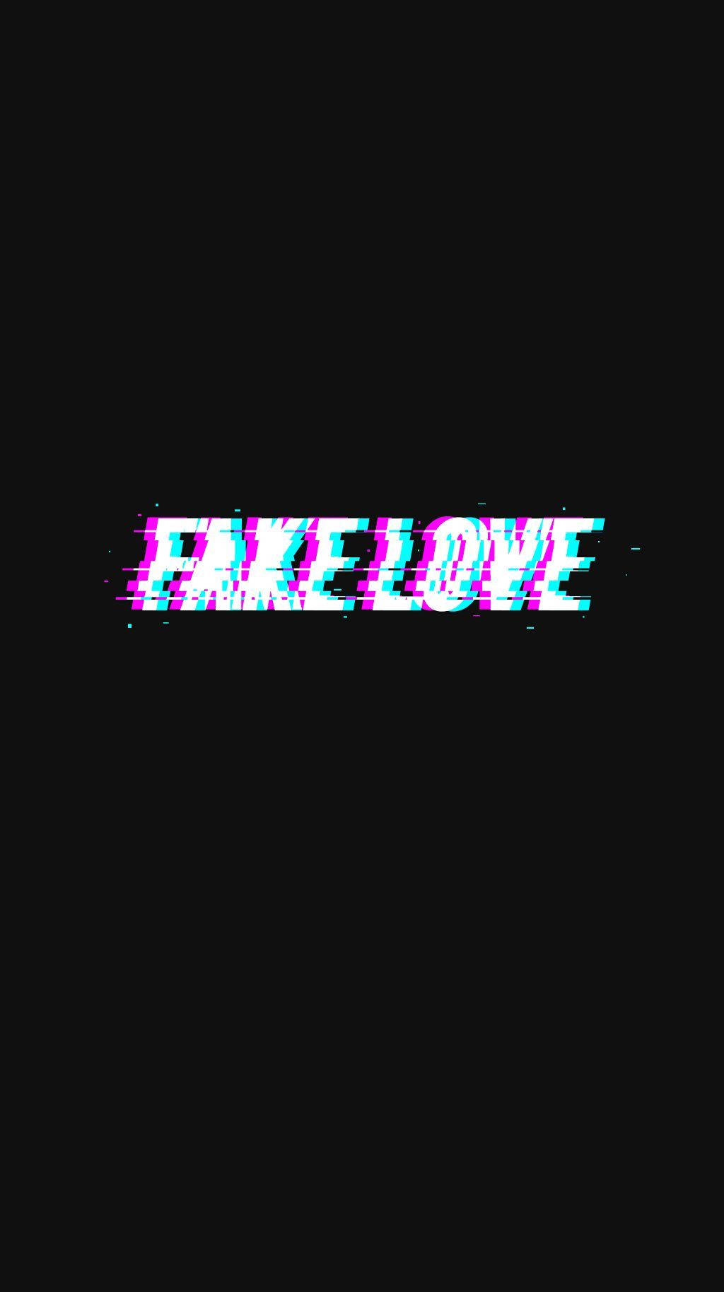 Aesthetic Bts, fake love, glitching, HD Phone Wallpaper