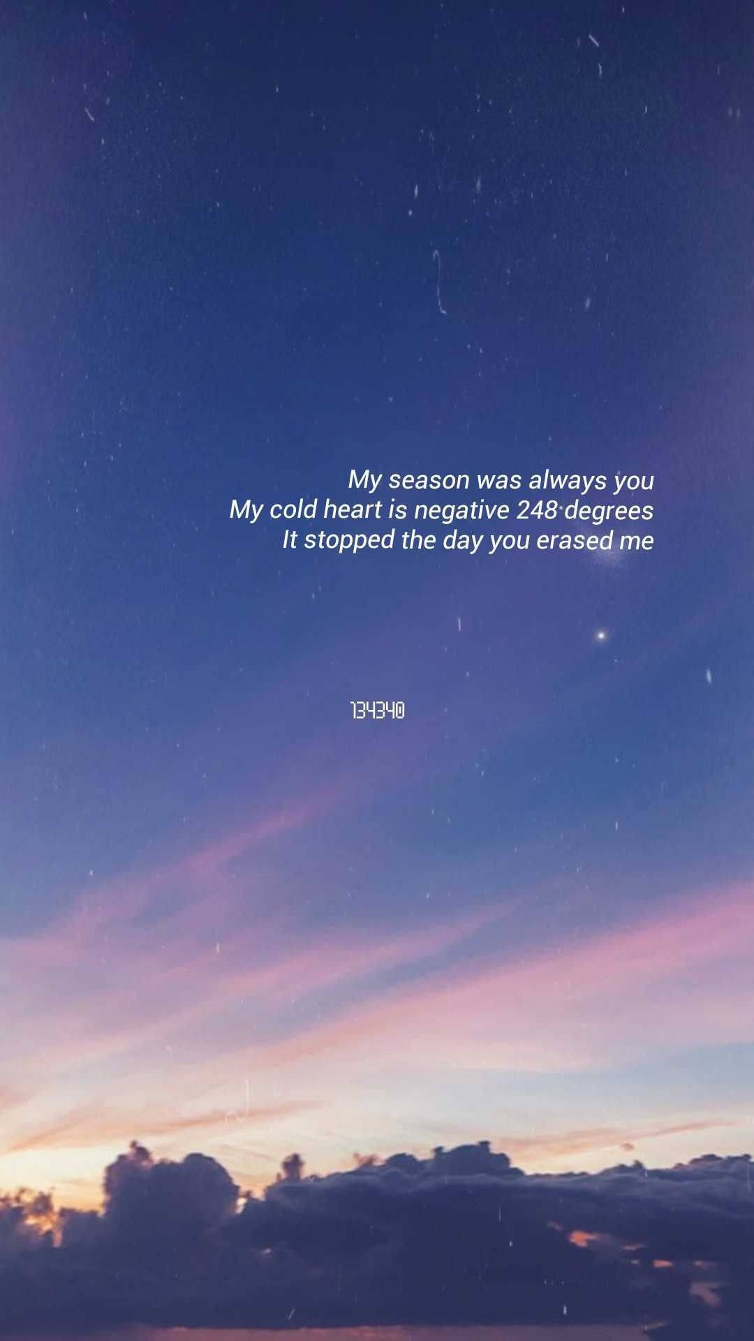 Aesthetic Bts, twilight sky, purple and pink clouds, HD Phone Wallpaper