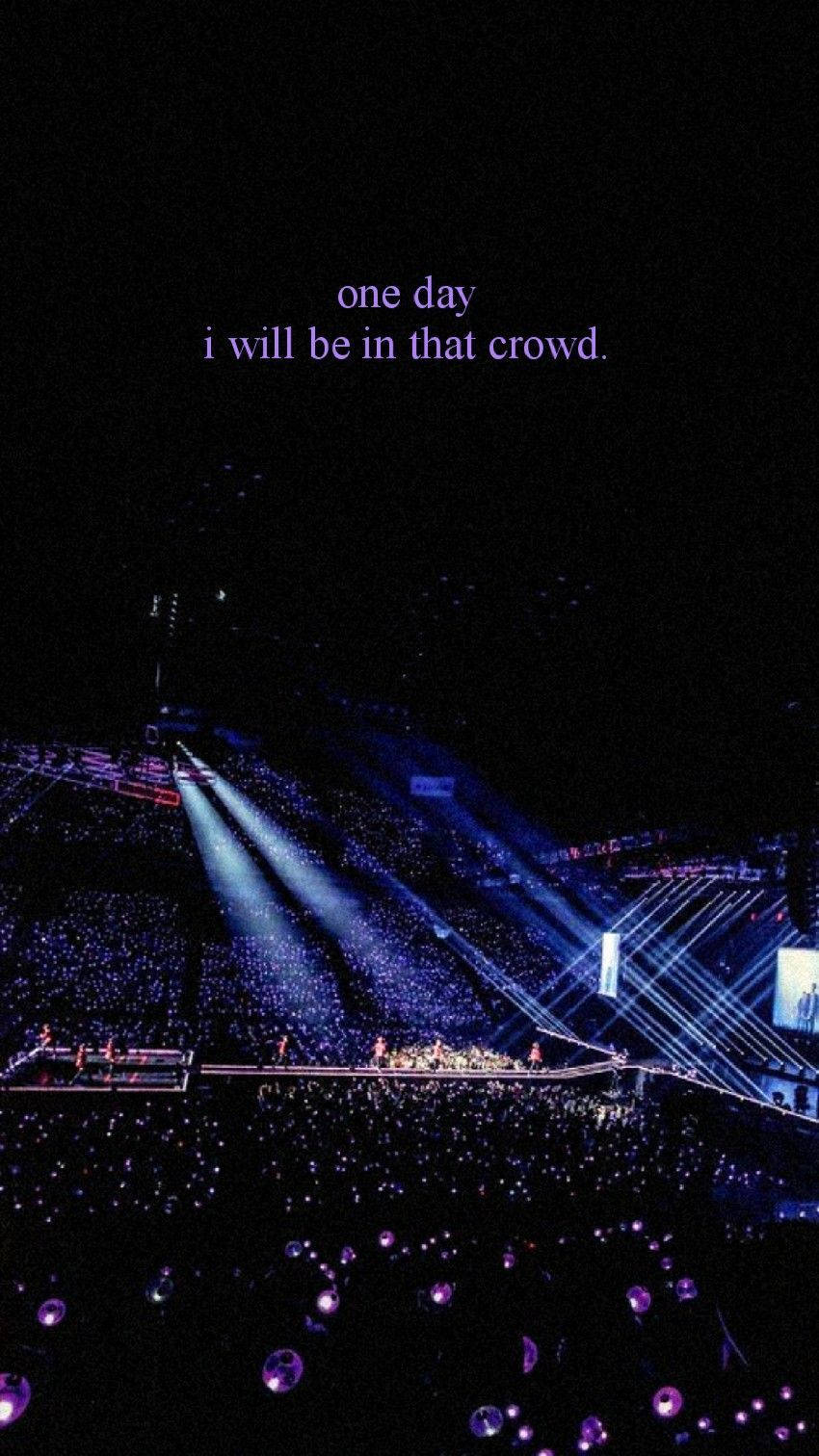 Aesthetic Bts, purple concert, blue stage lights, HD Phone Wallpaper