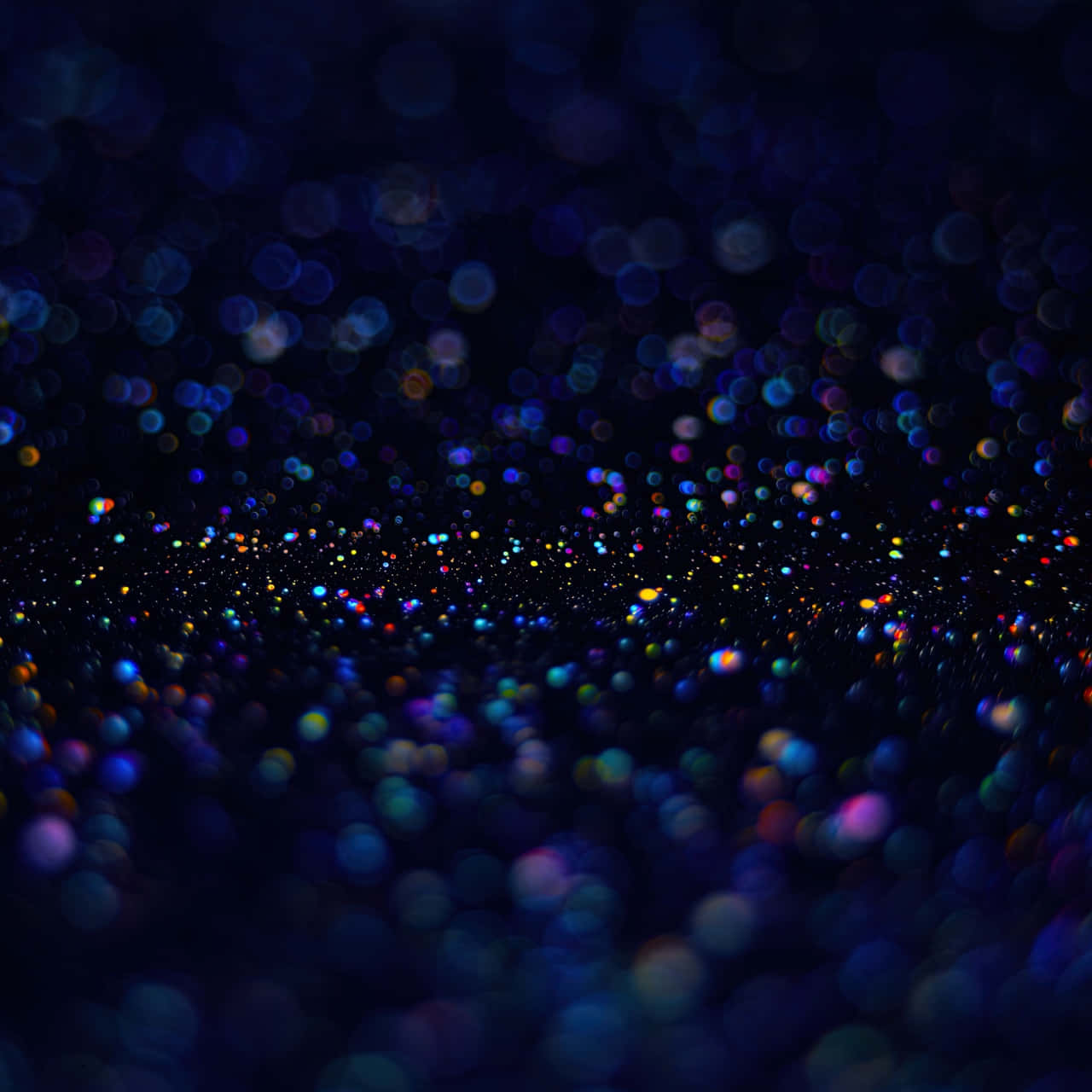 cosmic bubble, bokeh light effects, shimmering multicolored glitter particles, HD Desktop Wallpaper