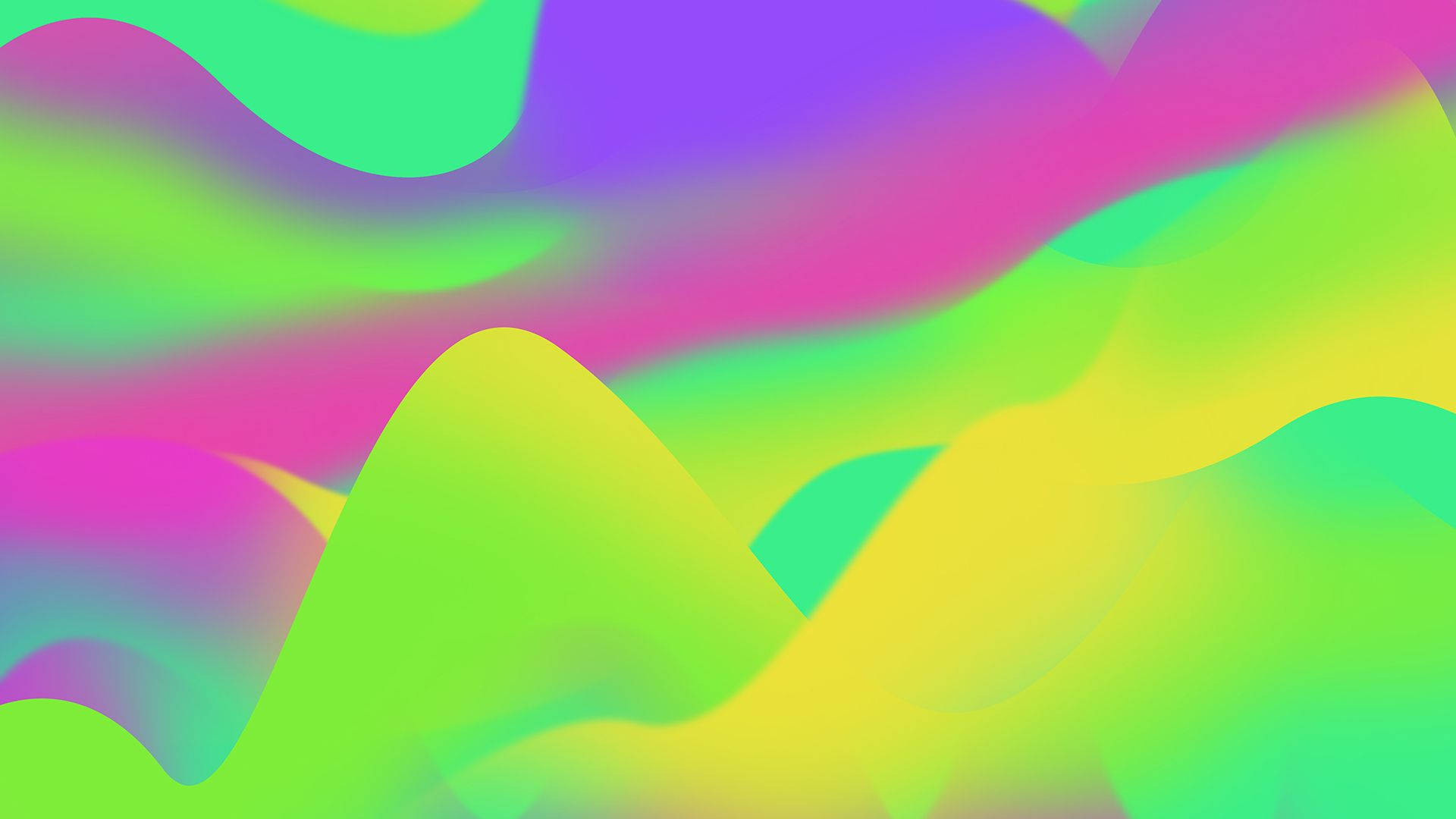 Aesthetic Chromebook, neon waves, pink, Full HD Desktop Wallpaper