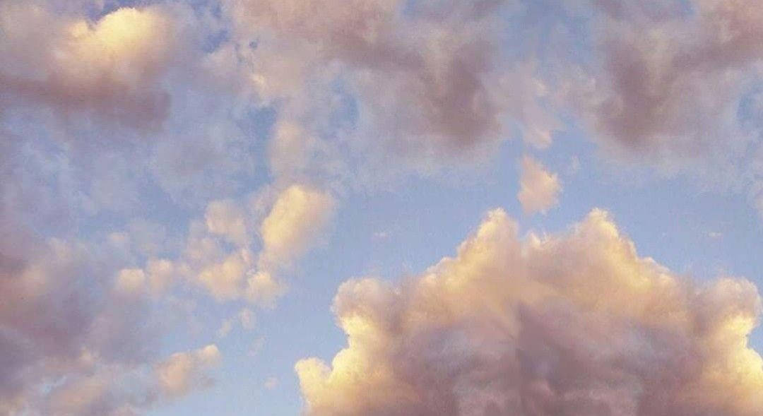 soft aesthetic cloud desktop, pastel clouds, serene sky, SD Desktop Wallpaper