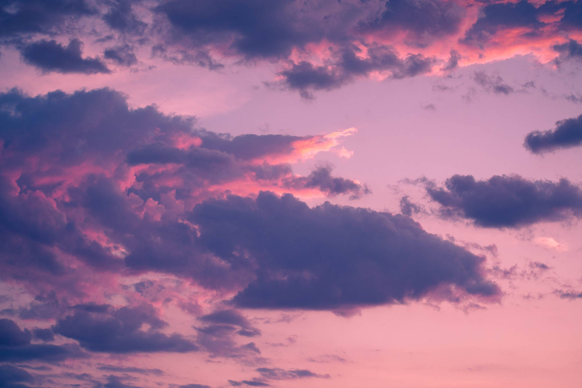 Pink Sky, aesthetic cloud desktop, dramatic clouds, Full HD Desktop Wallpaper