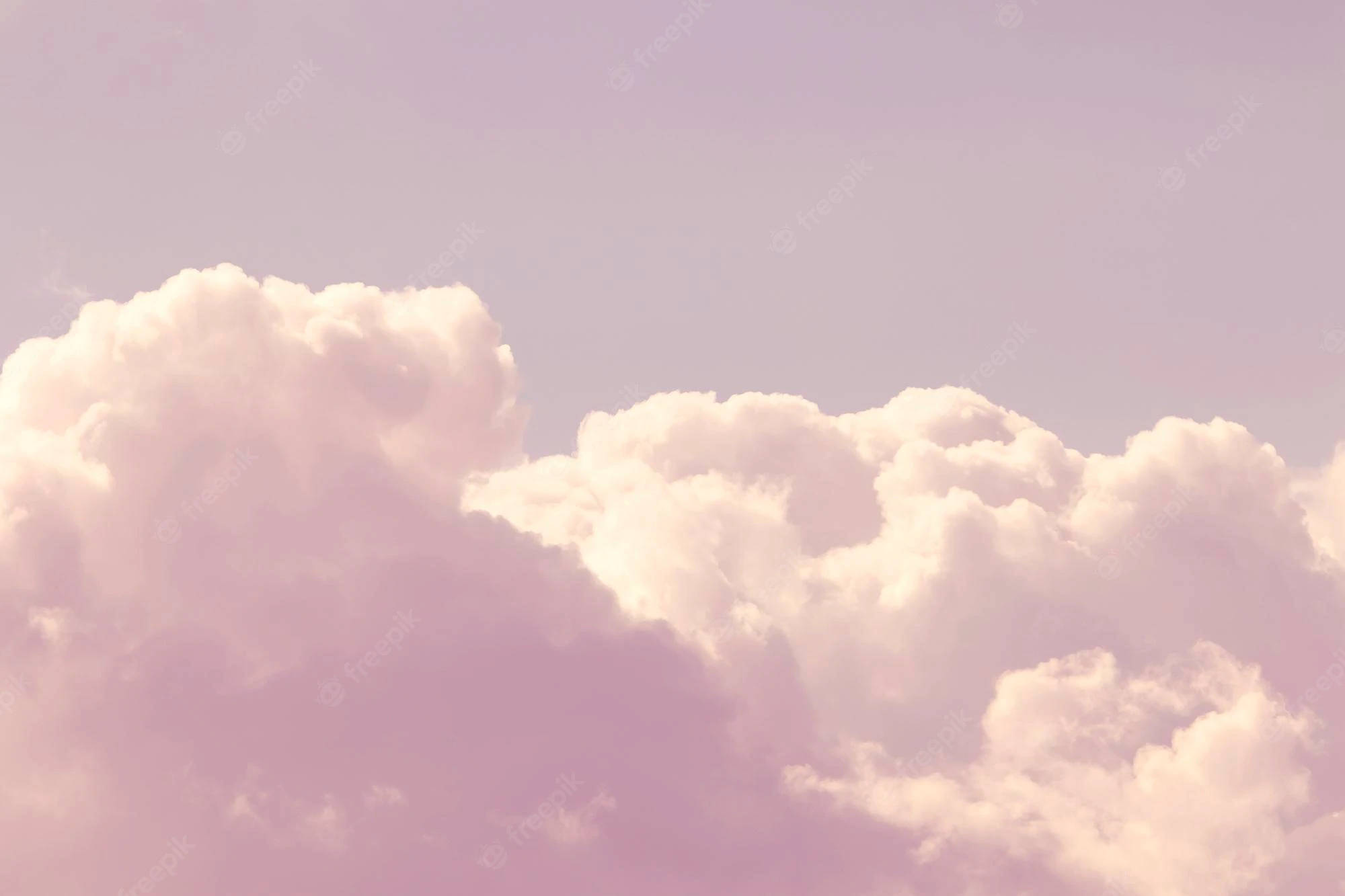 stubby aesthetic cloud desktop, pastel pink, lavender, Full HD Desktop Wallpaper