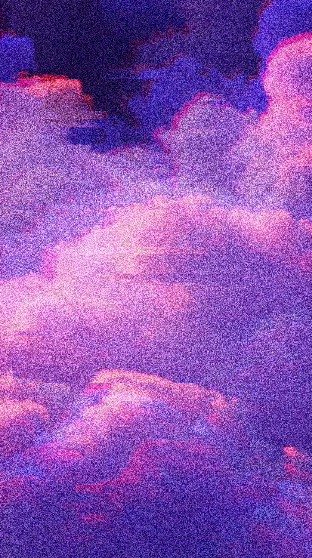purple sky, vibrant purple, pink clouds, HD Phone Wallpaper