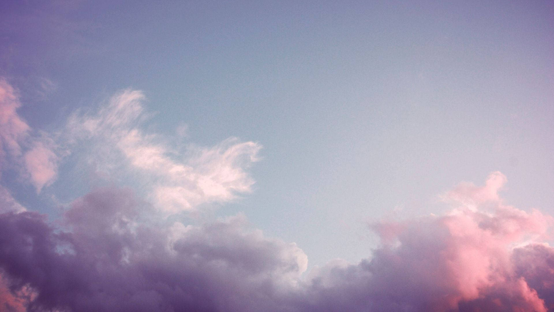 Aesthetic Cloud, pink, purple, Full HD Desktop Wallpaper