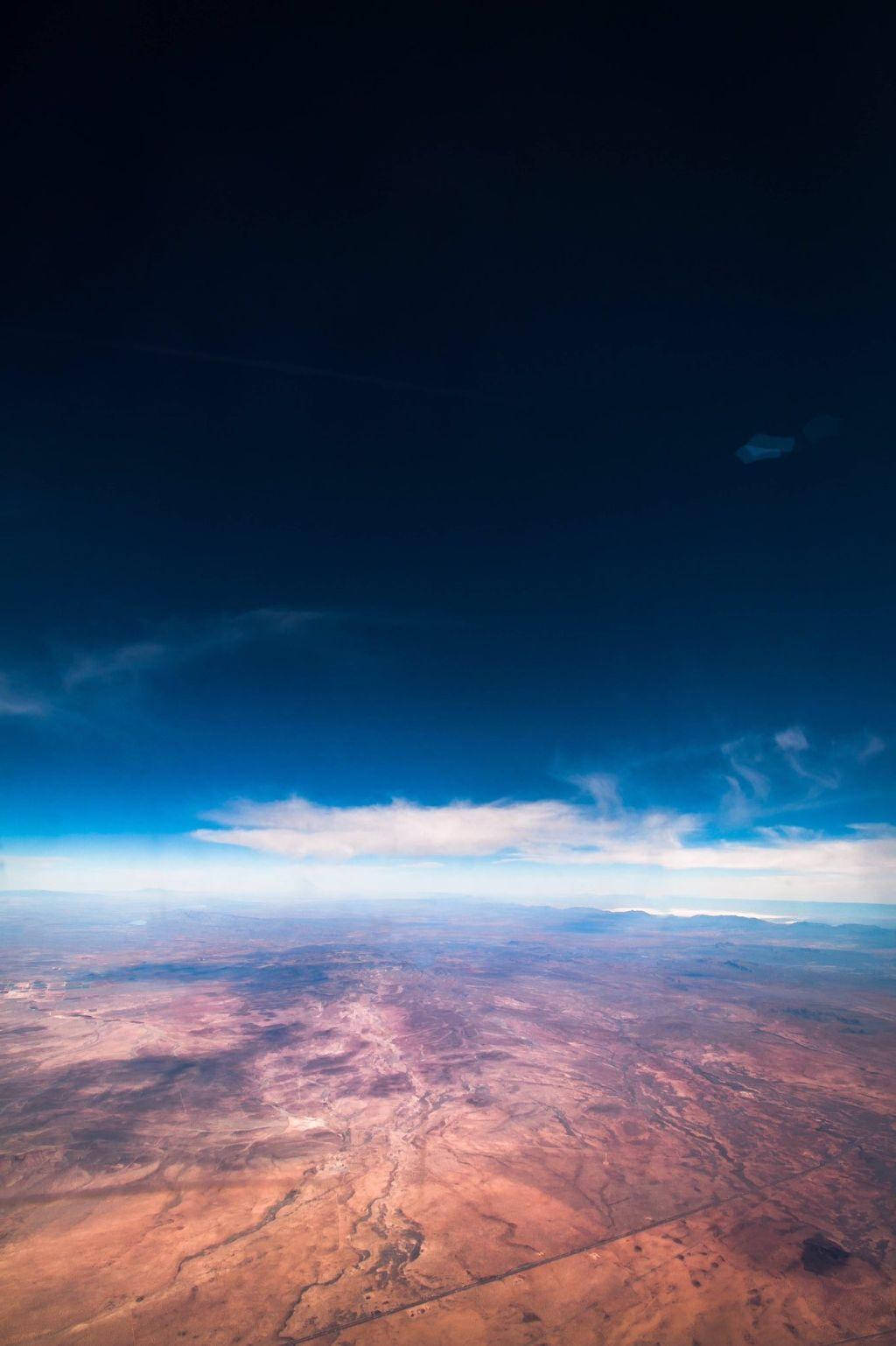 Aesthetic Cloud, arid desert landscape, deep blue sky, HD Phone Wallpaper