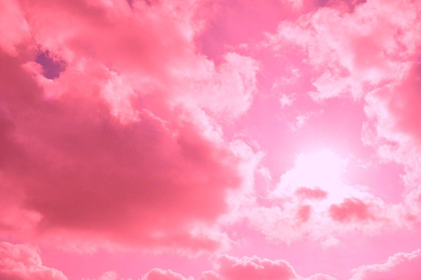 Aesthetic Cloud, Bright Pink, vibrant pink sky, HD Desktop Wallpaper
