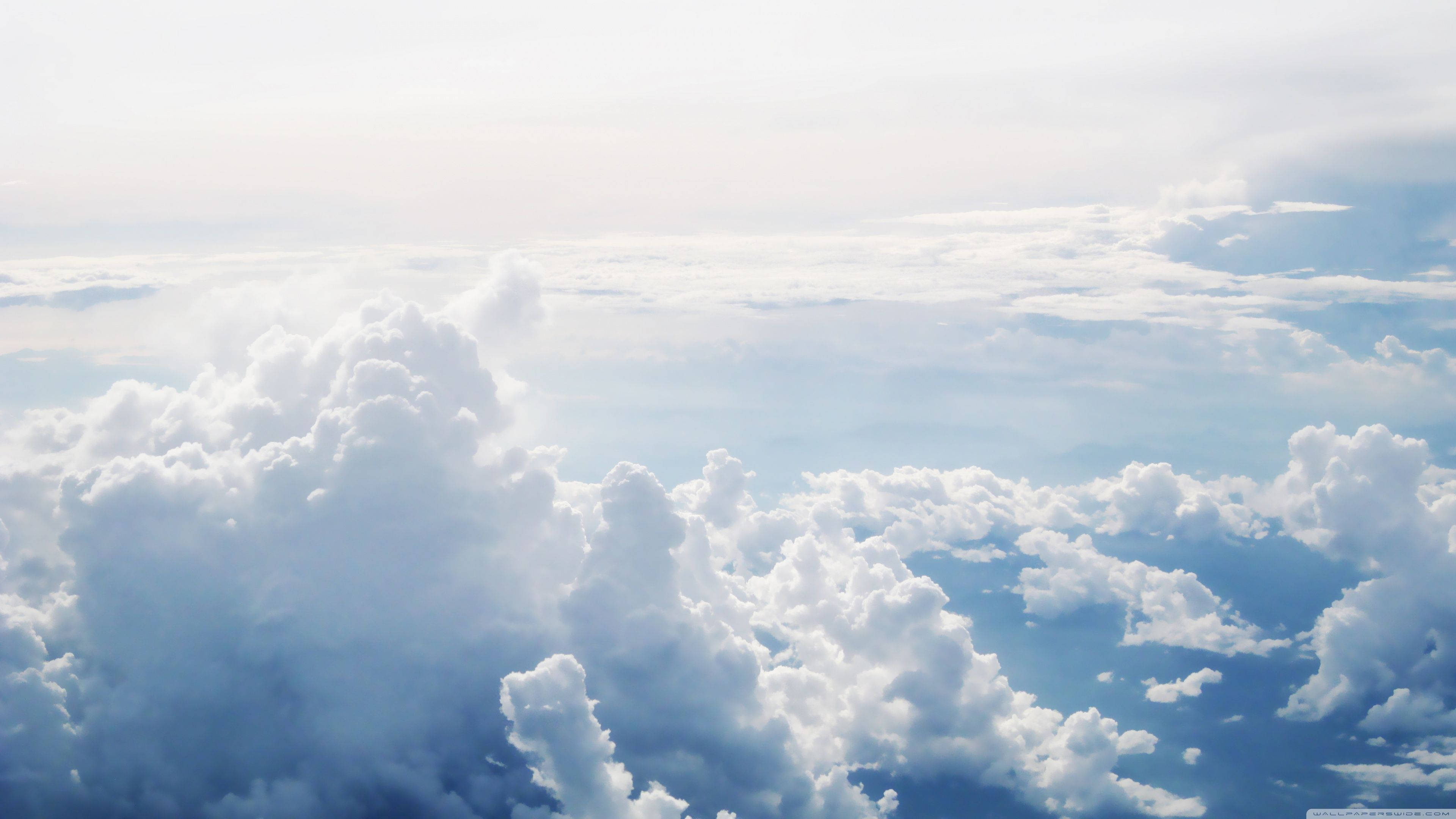 Aesthetic Cloud, multicolored, fluffy white clouds, 4K Desktop Wallpaper