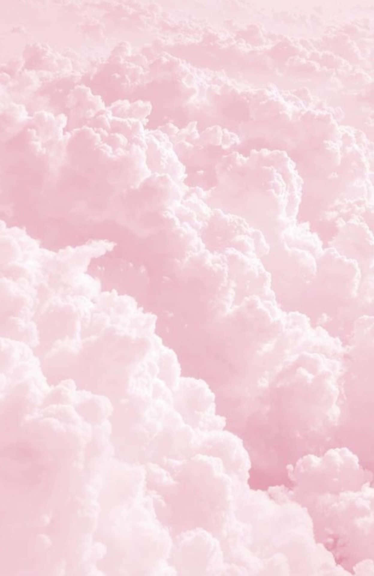 Aesthetic Cloud, soft pink sky, fluffy white clouds, Full HD Phone Wallpaper