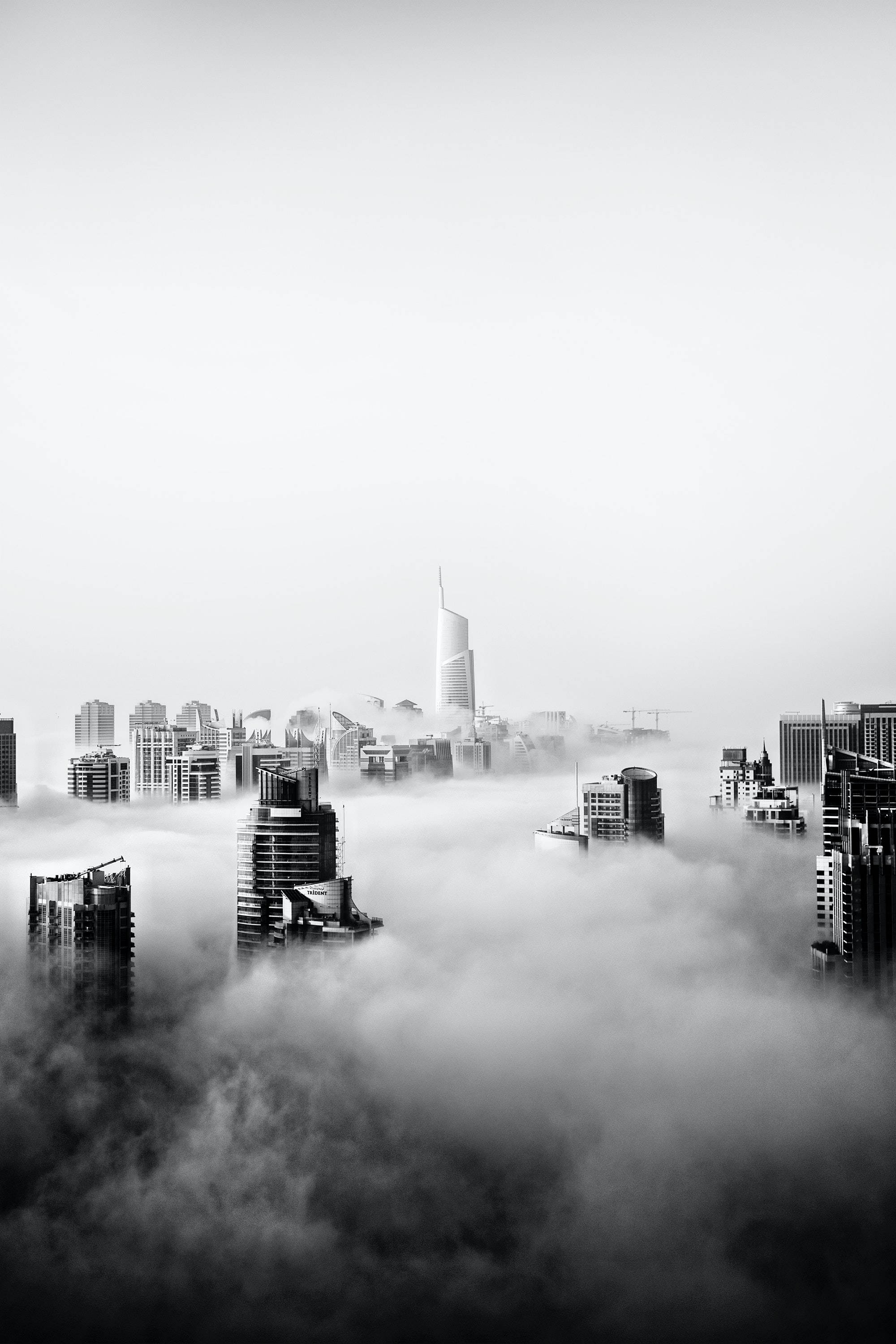 buildings, cloud, iphone, 2K Phone Wallpaper