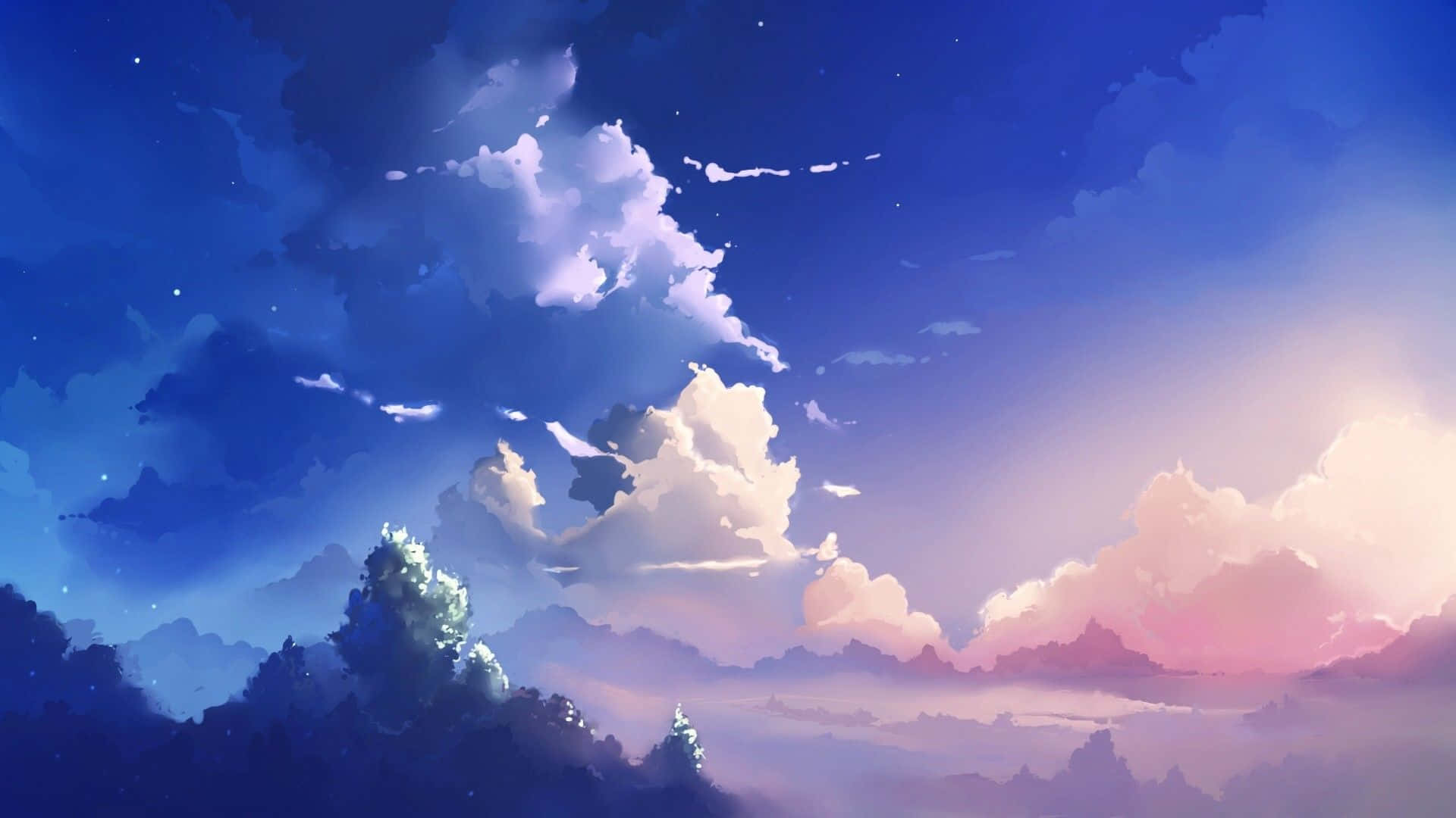 Aesthetic Computer, 4K, twilight sky, Full HD Desktop Wallpaper