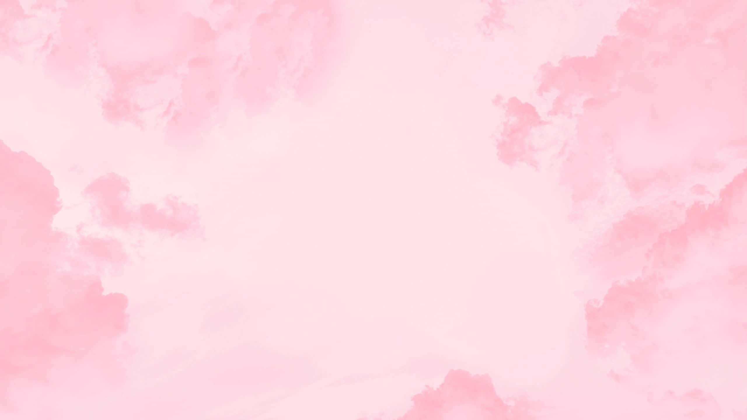 light pink, watercolor, clouds, 2K Desktop Wallpaper