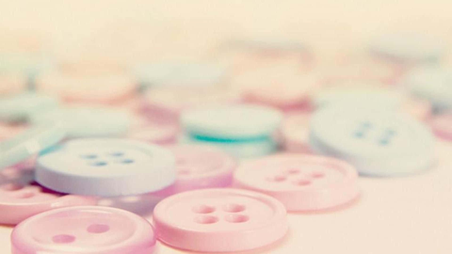 light pink, pastel buttons, blue, Full HD Desktop Wallpaper