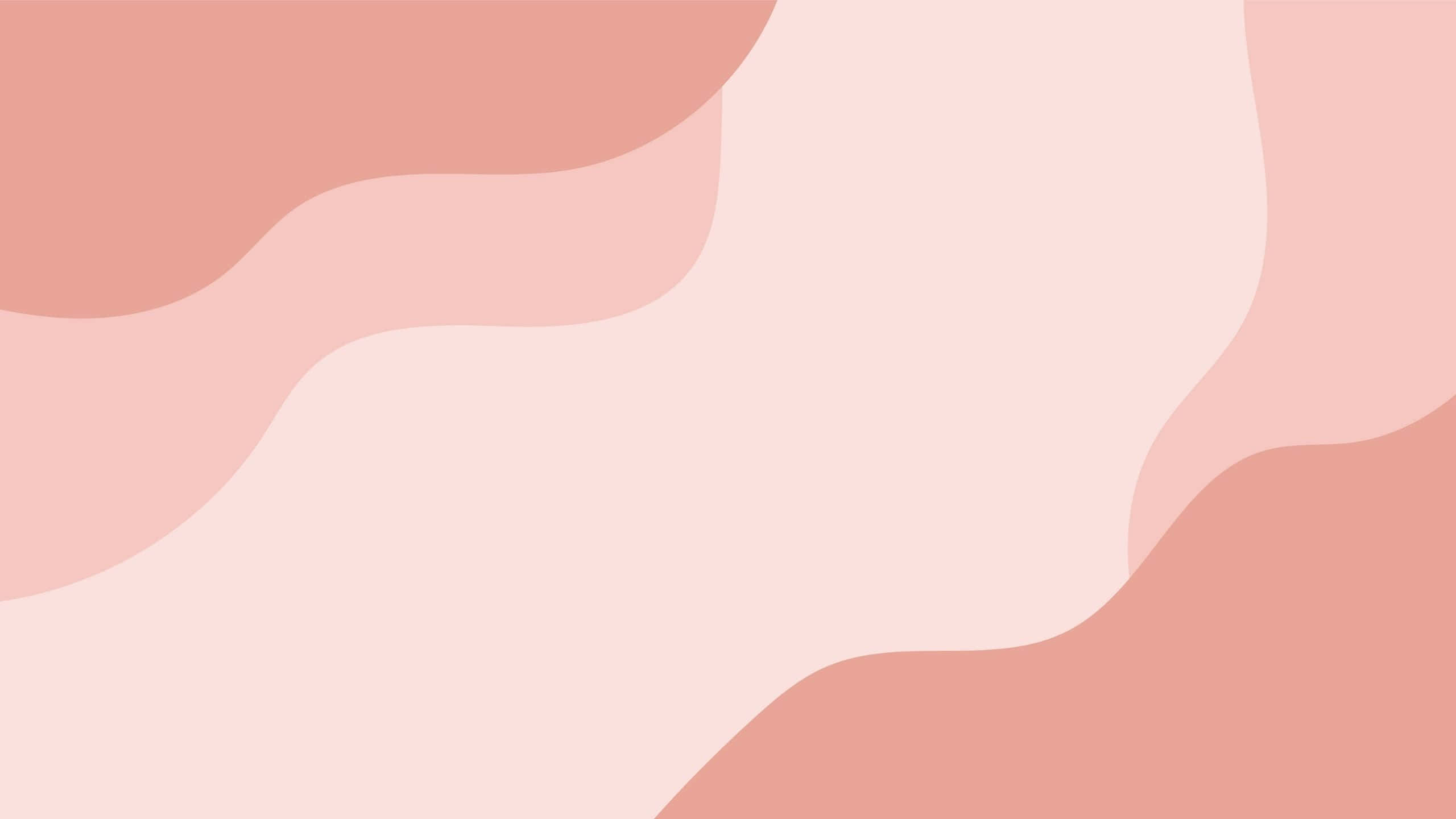 Aesthetic Computer Light Pink, pastel pink, wavy vector art, 2K Desktop Wallpaper