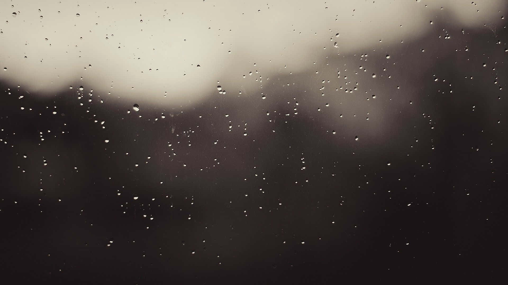 Soft Aesthetic Raindrops Computer, raindrops, windowpane, Full HD Desktop Wallpaper