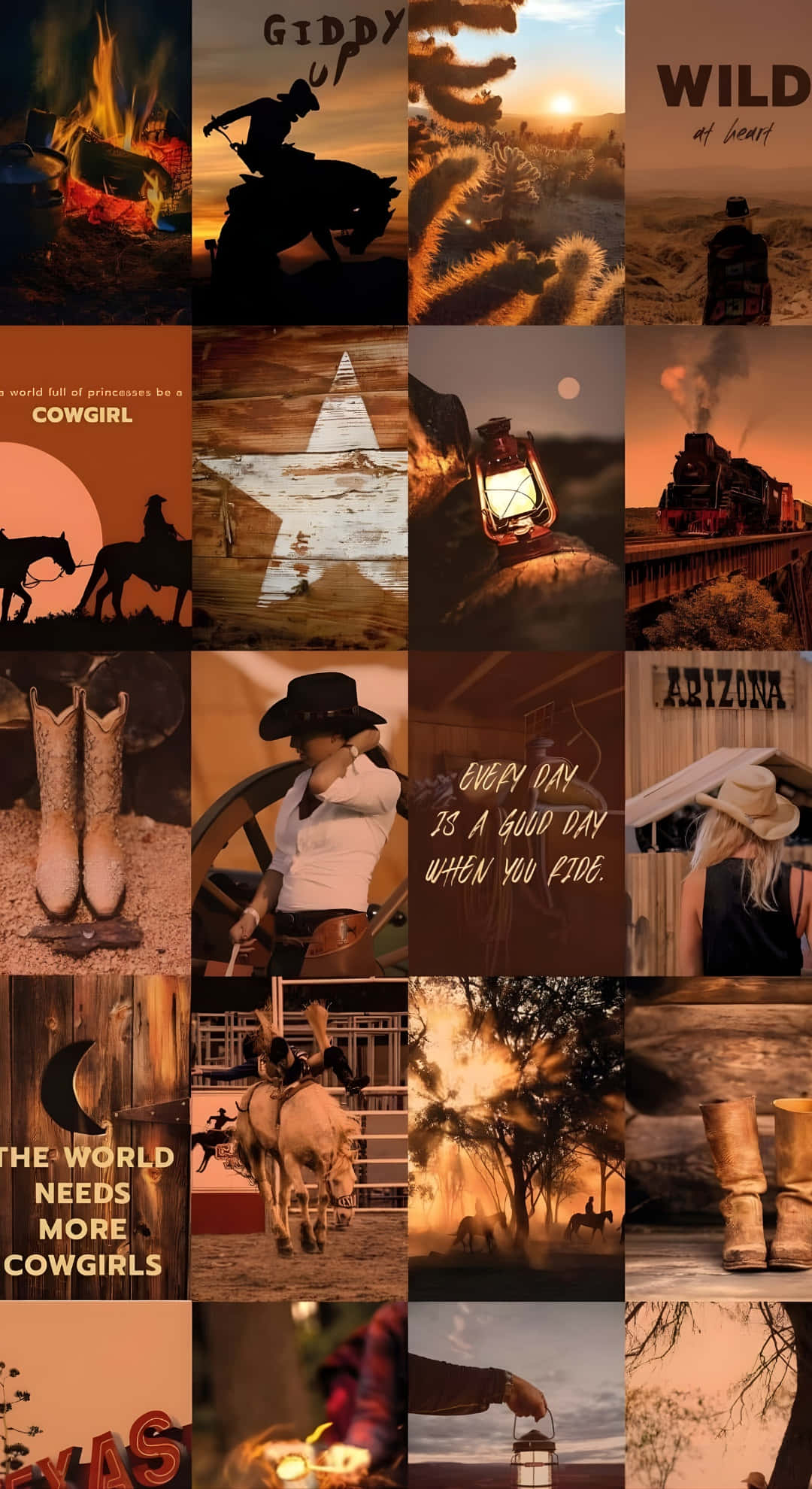 cowboy, cowgirl, horses, Full HD Phone Wallpaper