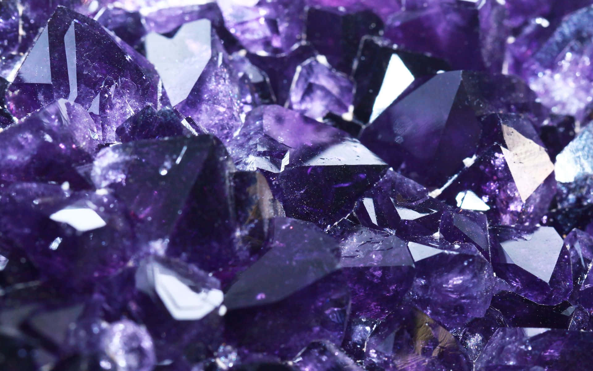 Aesthetic Crystal, dark purple, amethyst crystals, Full HD Desktop Wallpaper