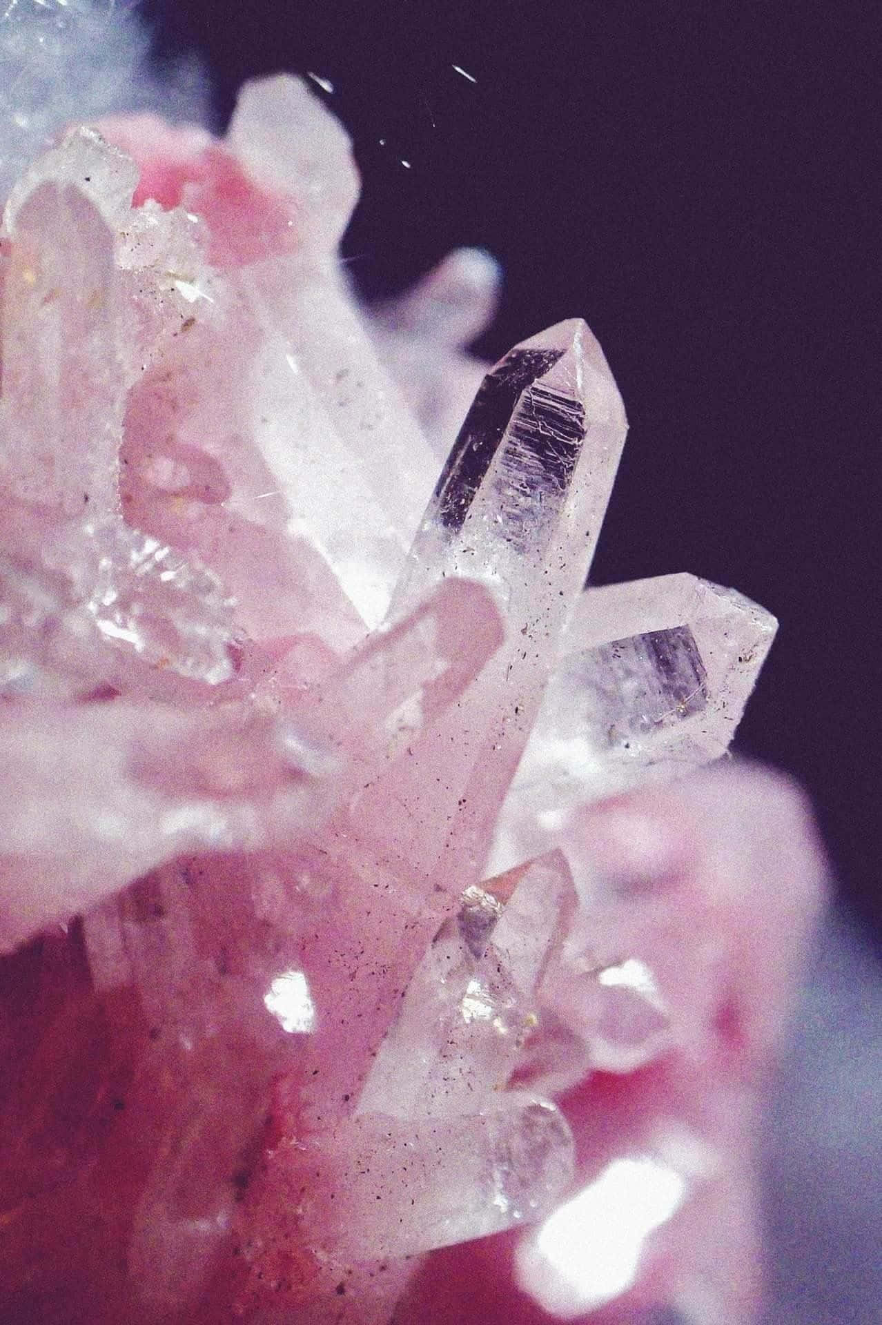 Aesthetic Lucid Pink Crystal, pink, clear, Full HD Phone Wallpaper