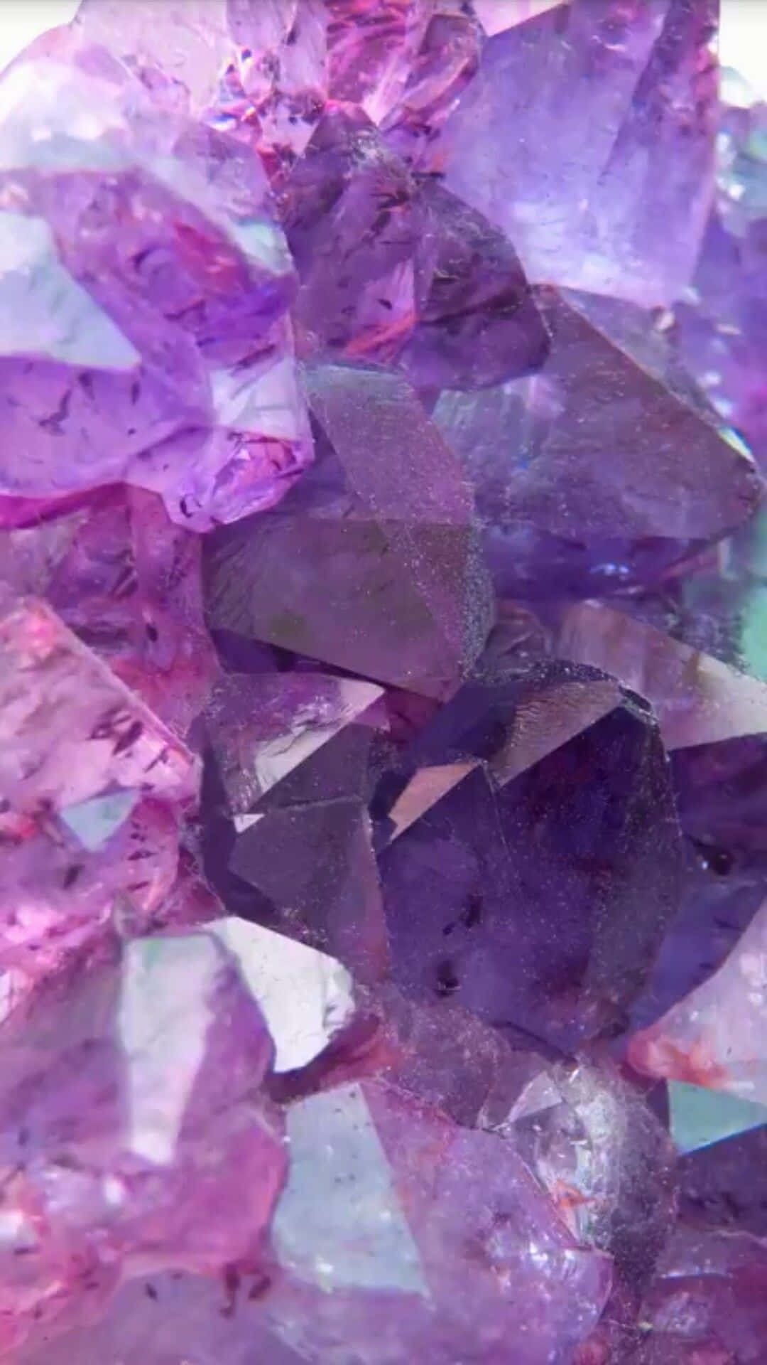 vibrant purple amethyst crystals, sharp facets, deep translucent hues, Full HD Phone Wallpaper