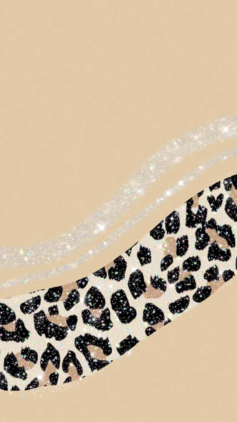 beige pattern, glittery silver waves, glittery leopard print diagonal stripe, HD Phone Wallpaper