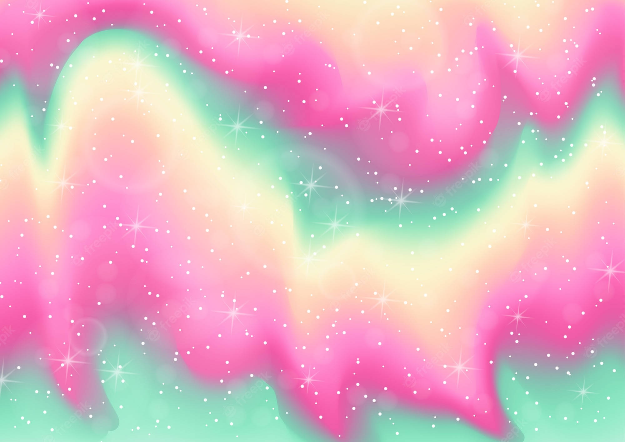 pastel sunset, pink mint, yellow glow, Full HD Desktop Wallpaper