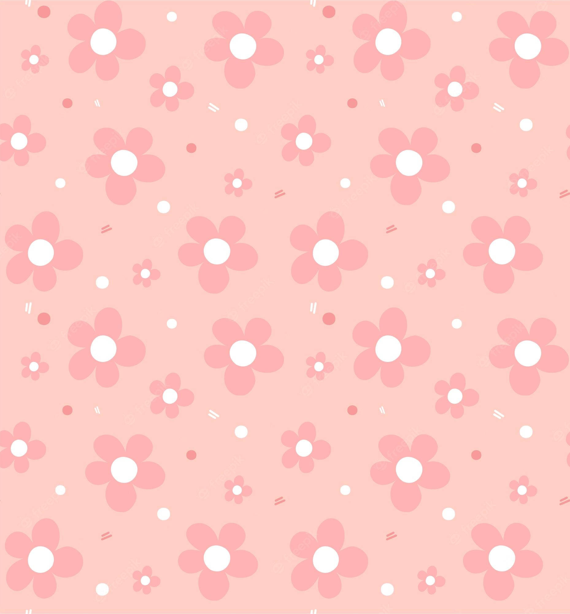 pastel sunset, soft pink background, stylized flowers, Full HD Phone Wallpaper