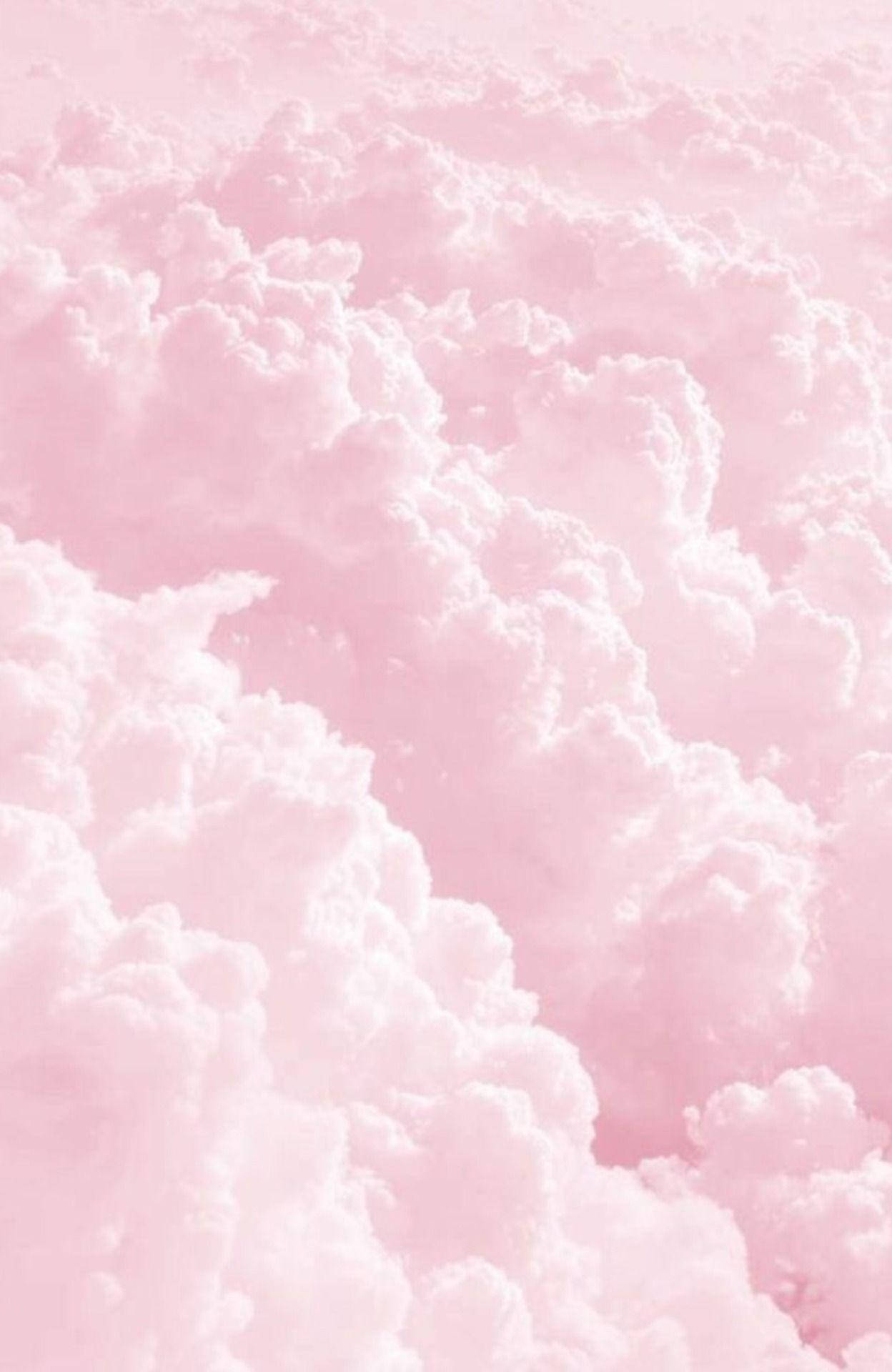 Aesthetic Cute Pastel, soft pink clouds, dreamy sky, Full HD Phone Wallpaper