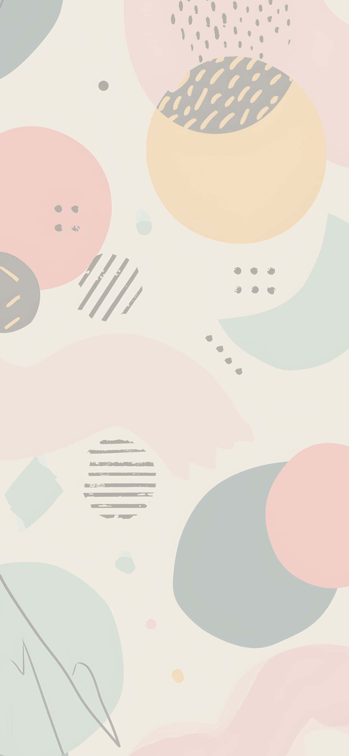 pastel abstract, soft pink beige, mint, 2K Phone Wallpaper