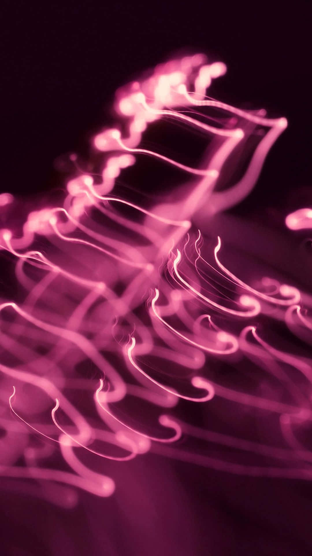 aesthetic dark pink, glowing pink light, swirl, Full HD Phone Wallpaper
